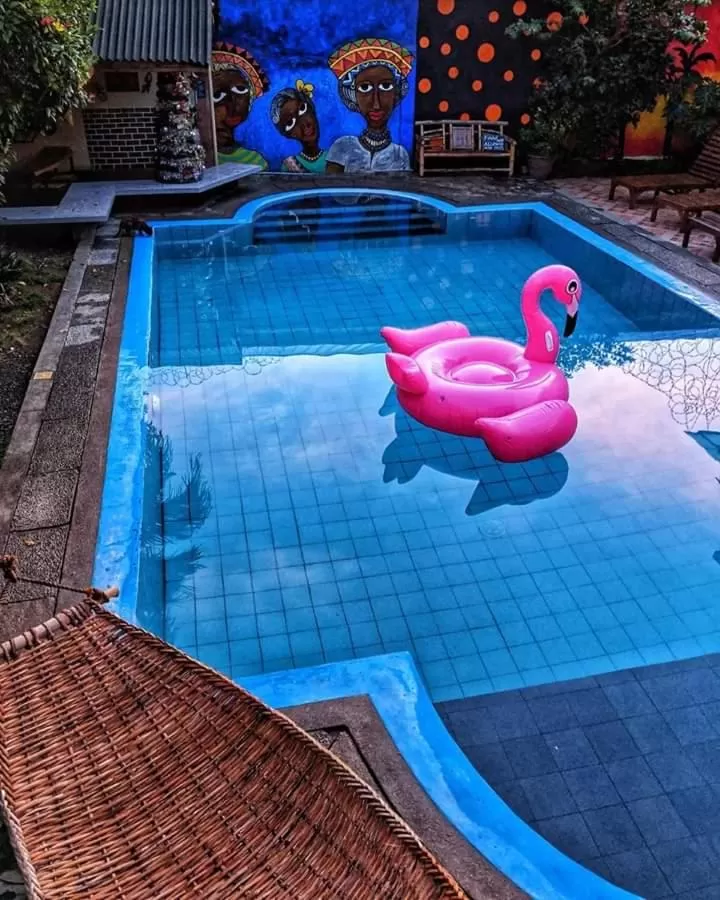 Swimming pool in Lala Panzi Bed and Breakfast