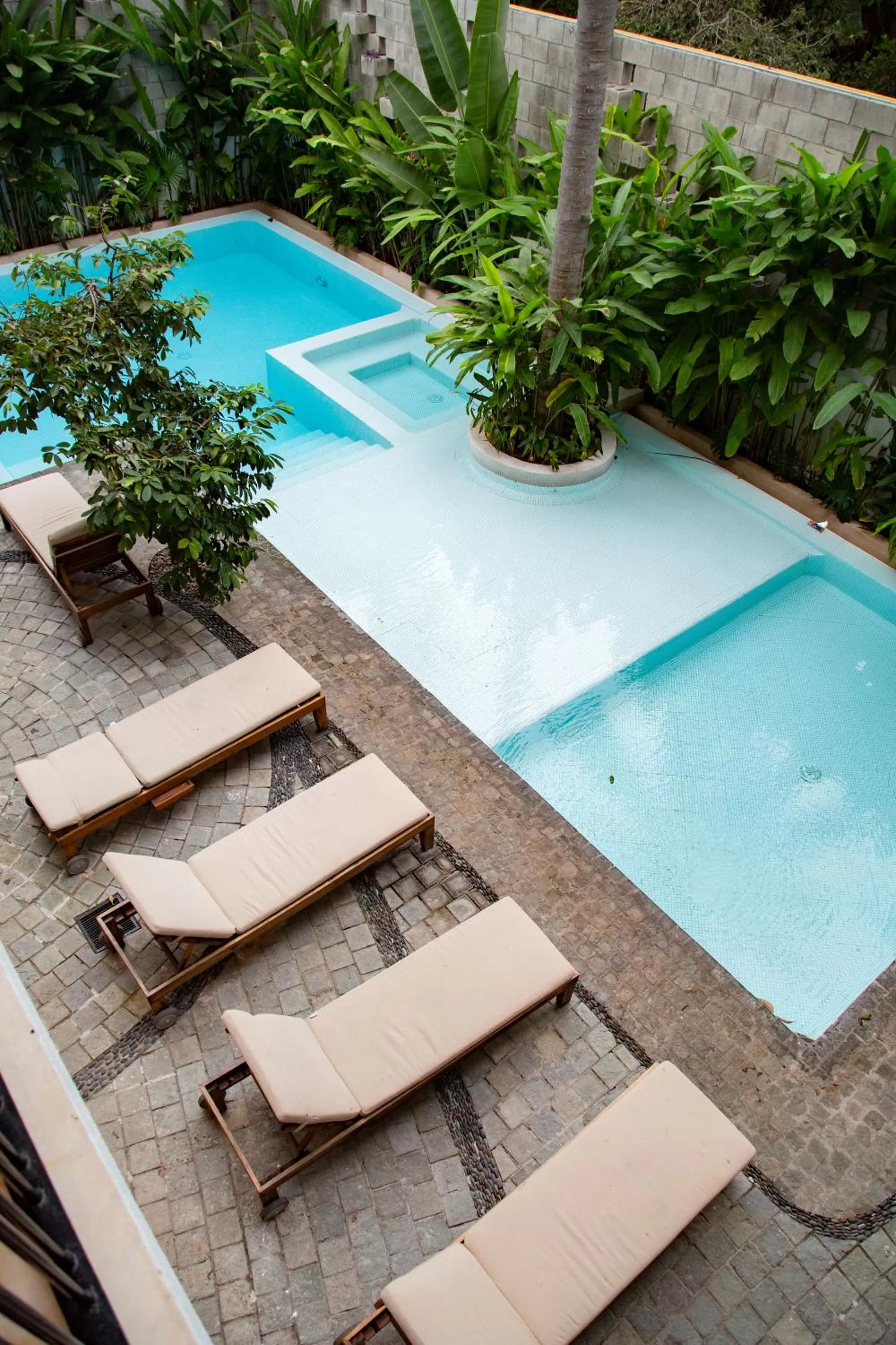 Pool view in Agua de Luna Hotel Boutique, San Pancho Nayarit
