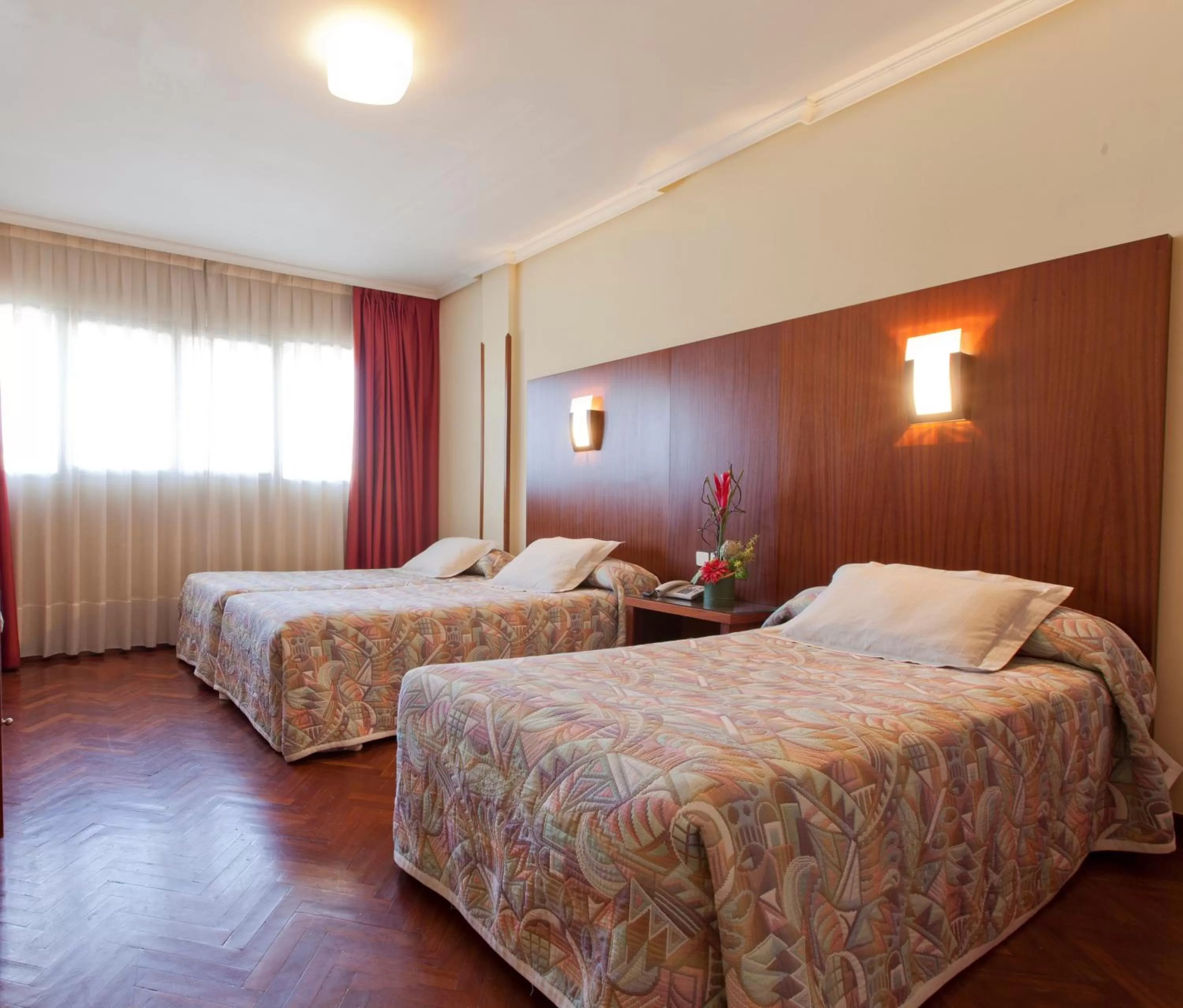 Bed in Hotel Galaico