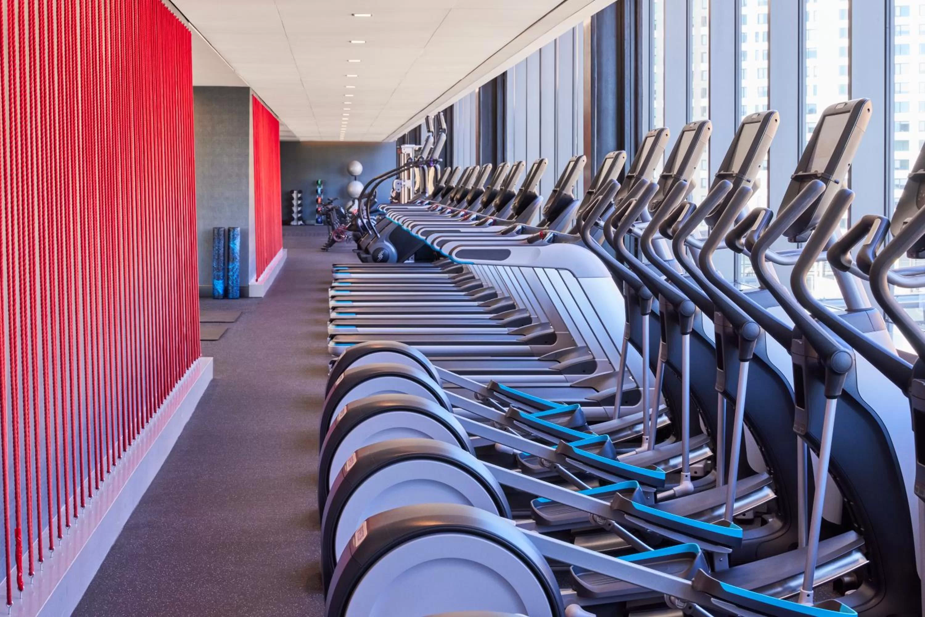Fitness centre/facilities in Omni Boston Hotel at the Seaport