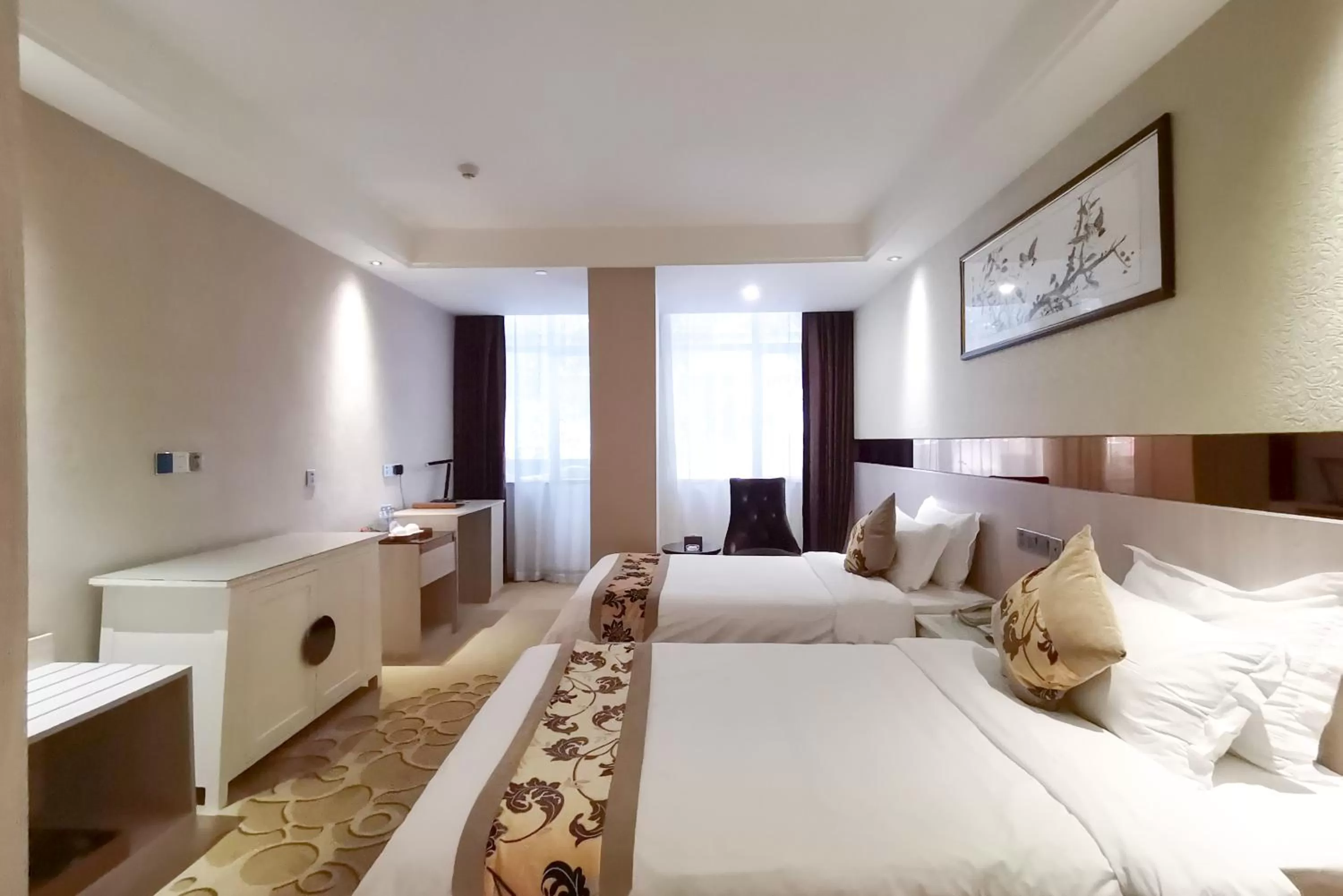 Bedroom, Bed in Paco Hotel Tianhe Coach Terminal Metro Satation Guangzhou-Free Shuttle Bus for Canton Fair