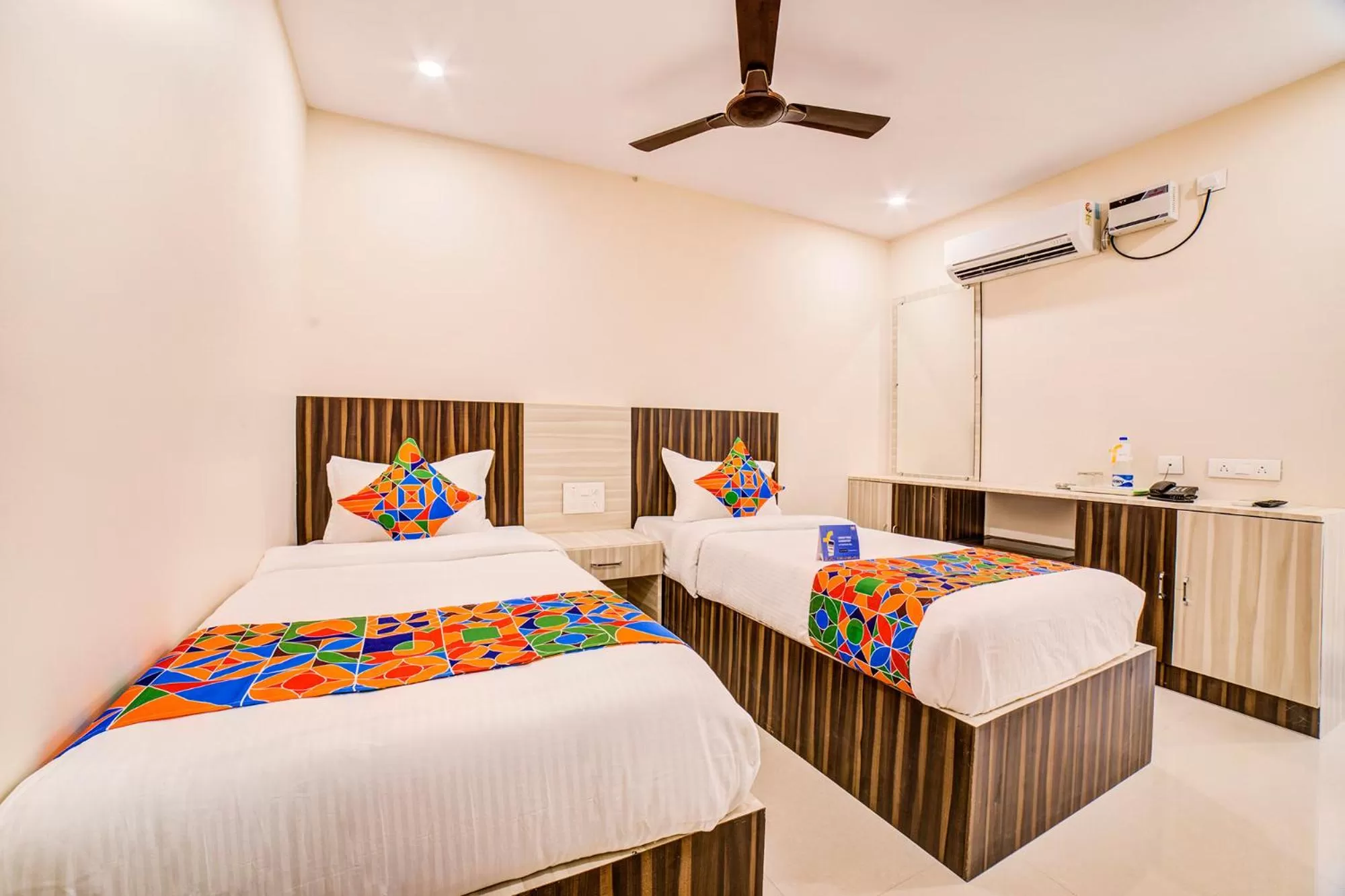 Bedroom, Bed in FabHotel Spark Inn Dwarakanagar