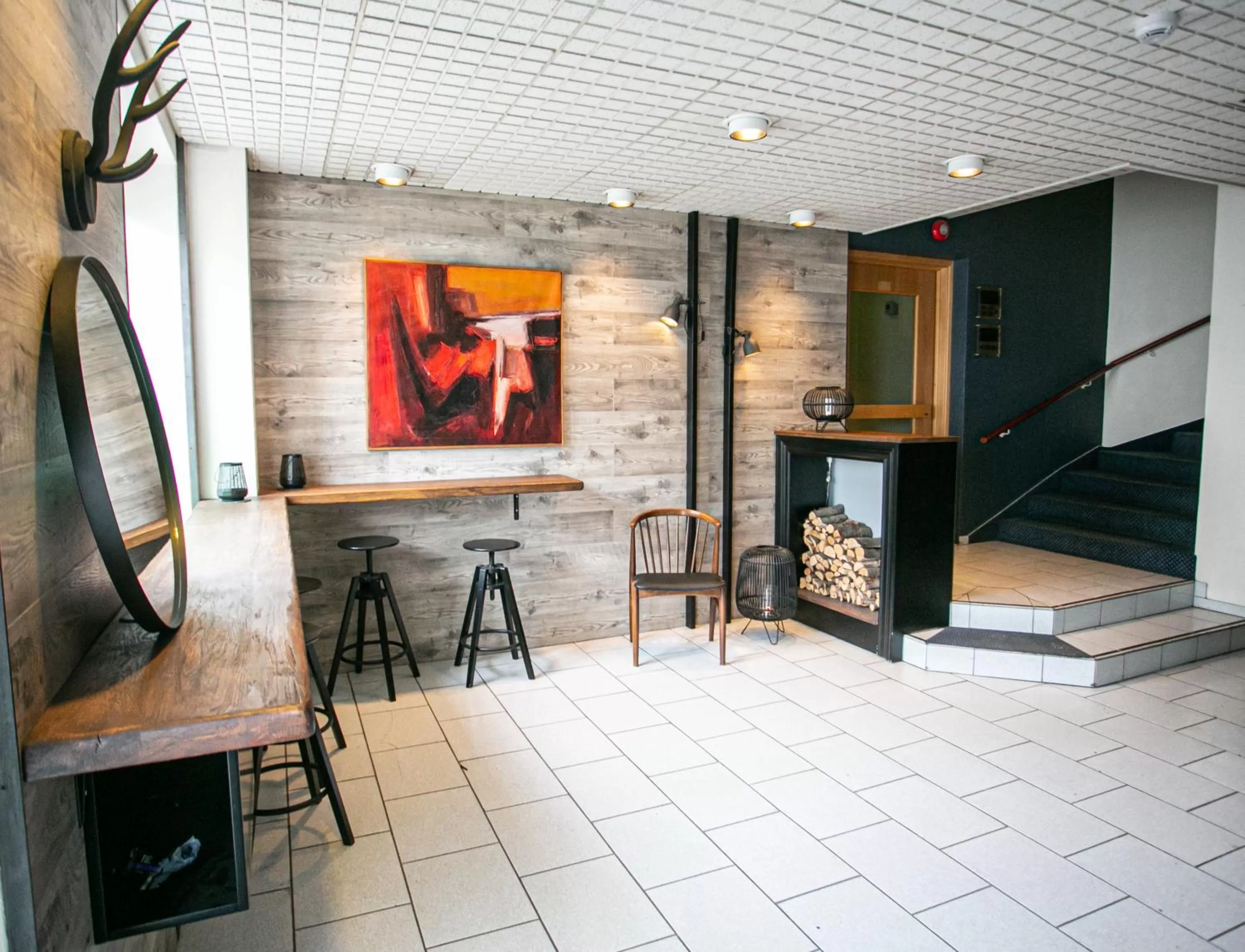 Lobby or reception in Hotel Norðurland