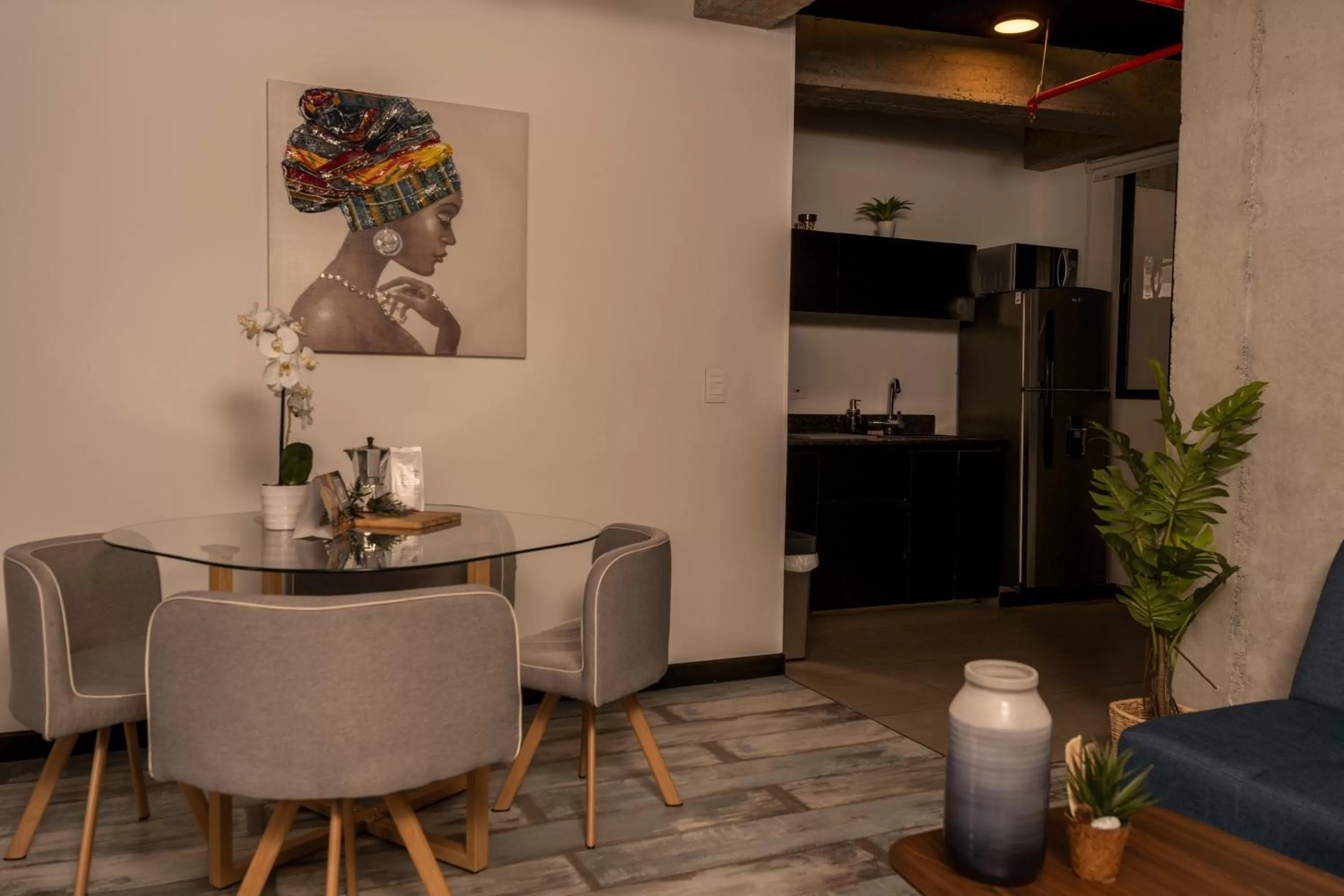 Living room in The Coffee Club Apartahotel