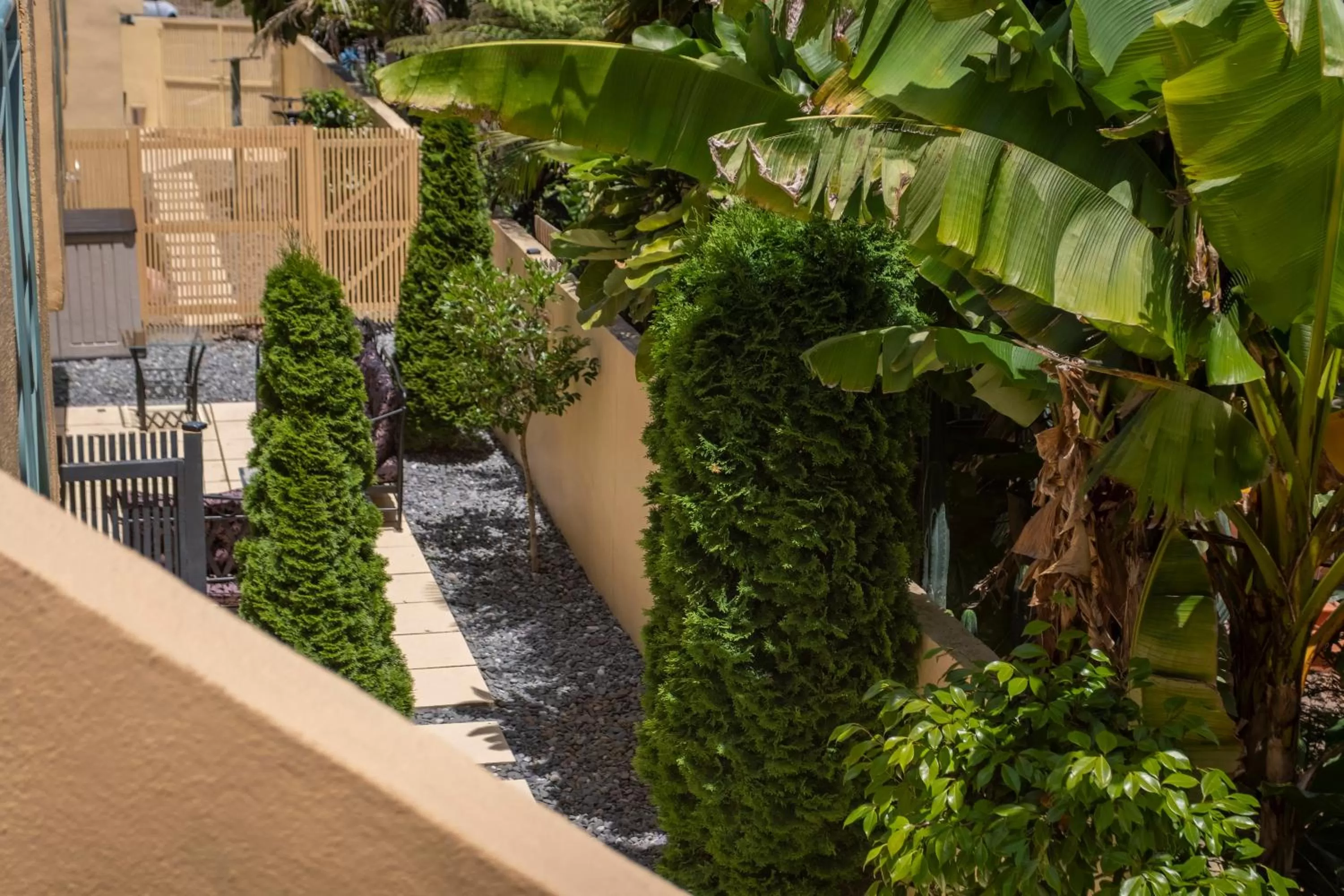 Patio in Tuscany Gardens Motor Lodge