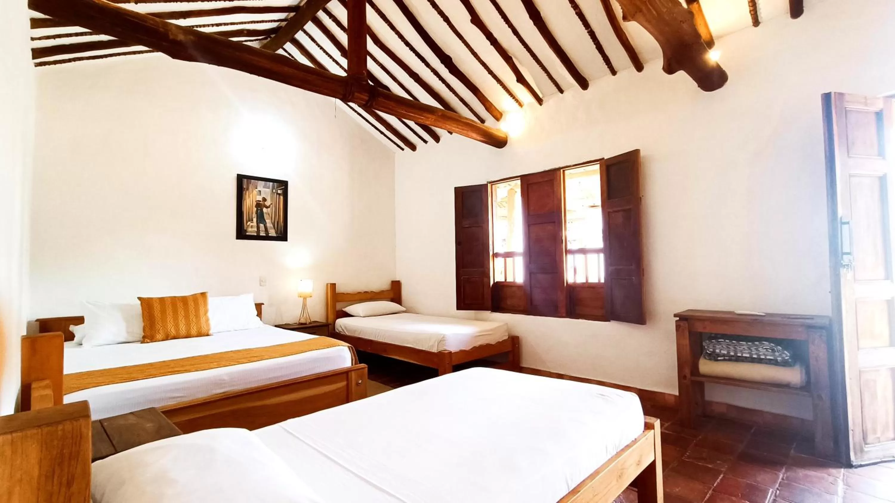 Bed in Hotel Finca Buenos Aires Barichara