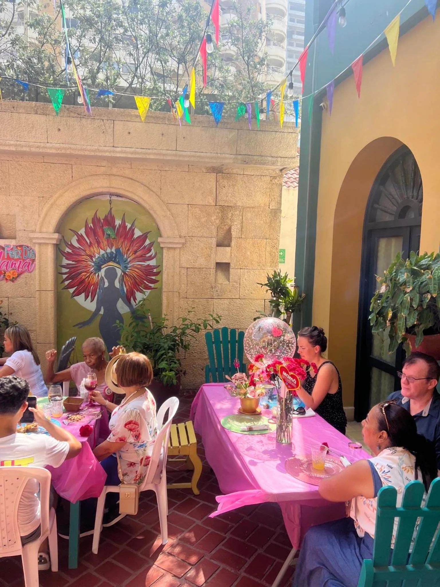 Patio in Hotel Boutique Castillo Ines Maria