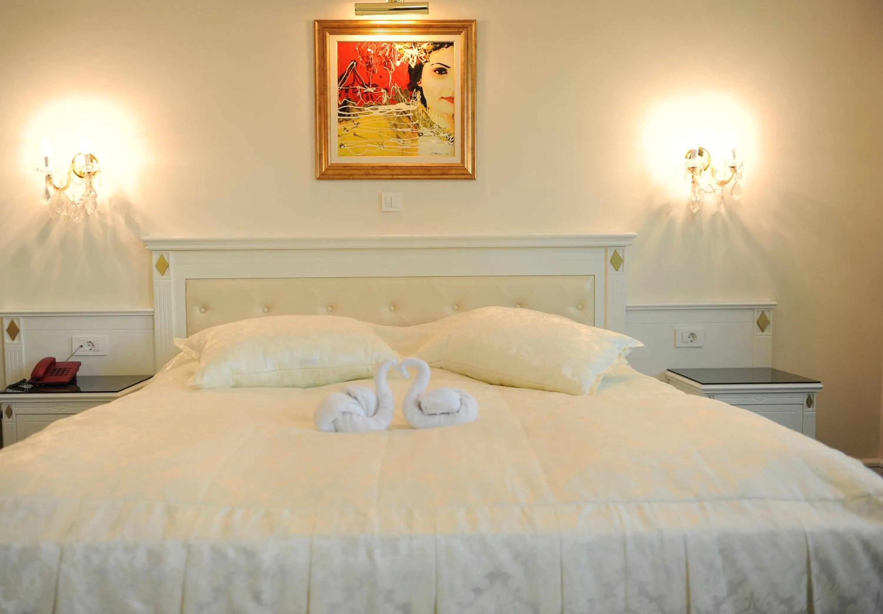 Decorative detail, Bed in Millenium Palace