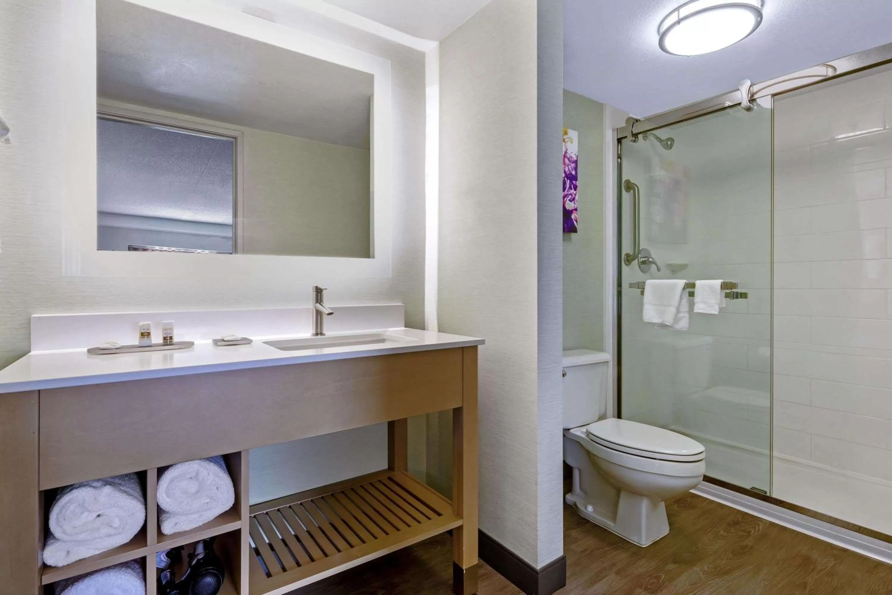 Bathroom in La Quinta by Wyndham San Francisco Airport North - Free Airport Shuttle