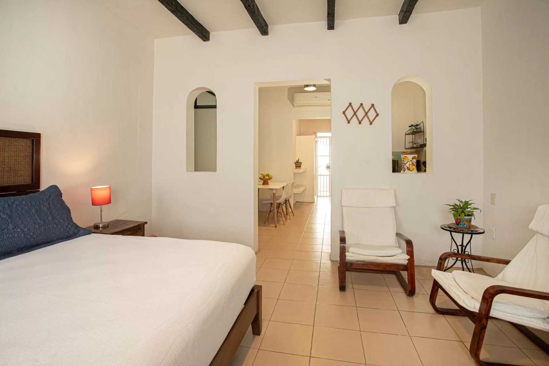 Bed in Casitas Miramar Puerto Vallarta Malecón