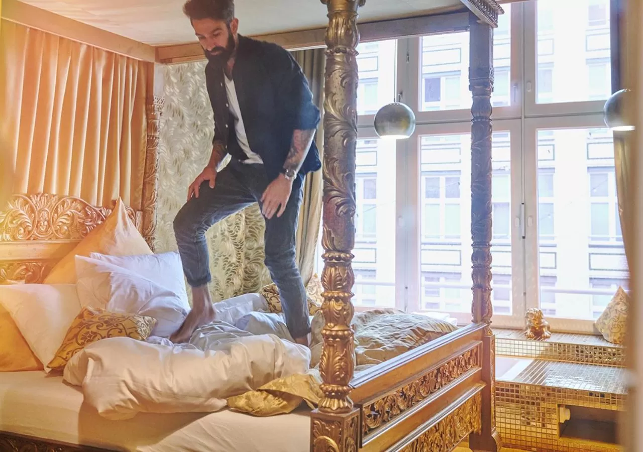 Bed in Michelberger Hotel