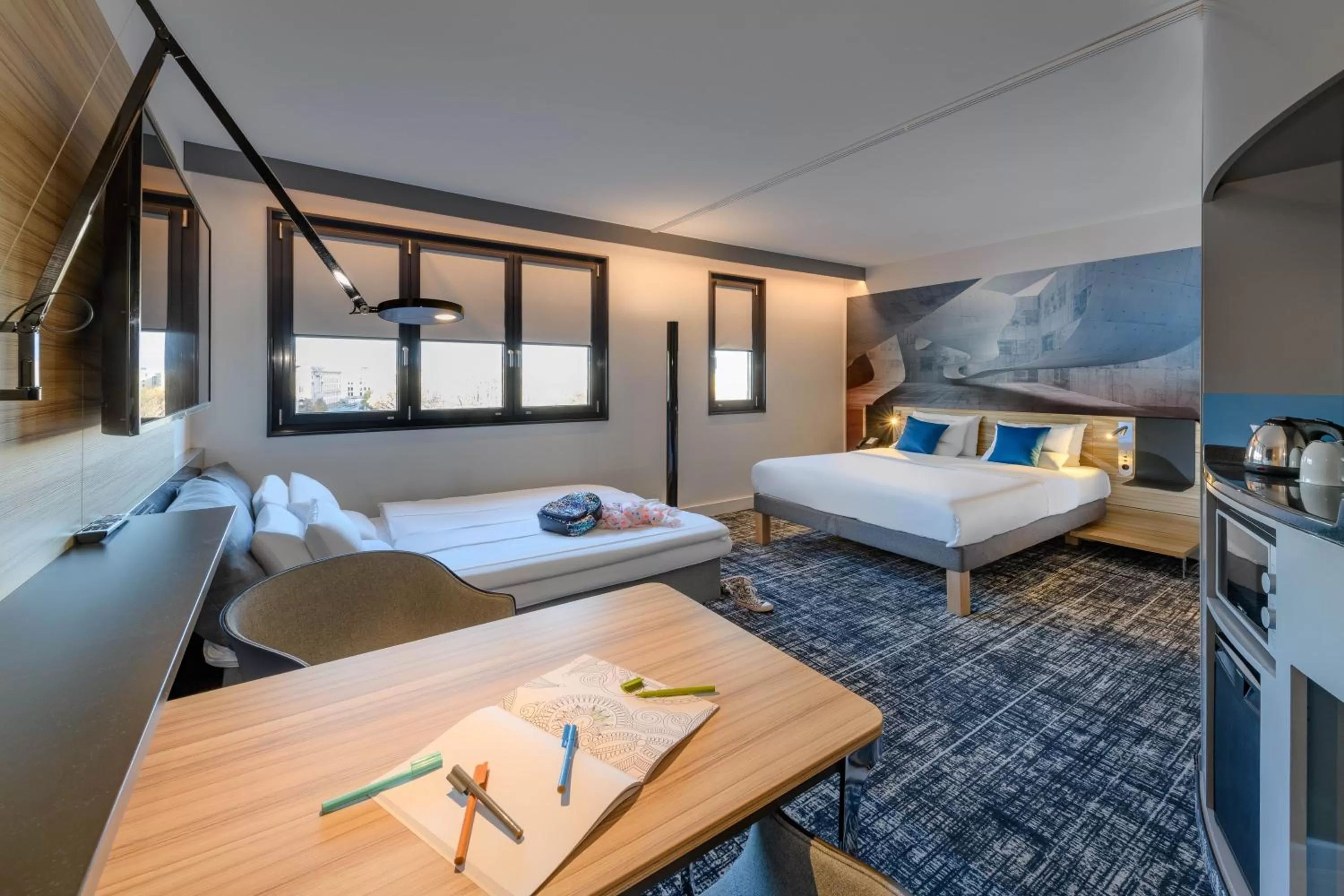 Bed in Novotel Suites Berlin City Potsdamer Platz