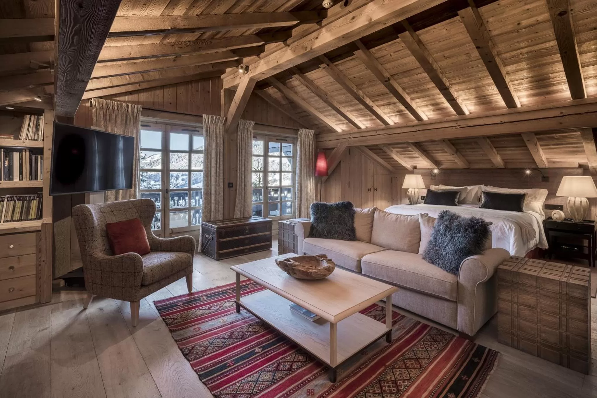 Two-Bedroom Suite Alpage - One King and Sofa Bed in Les Chalets du Mont d'Arbois & Spa, Megève