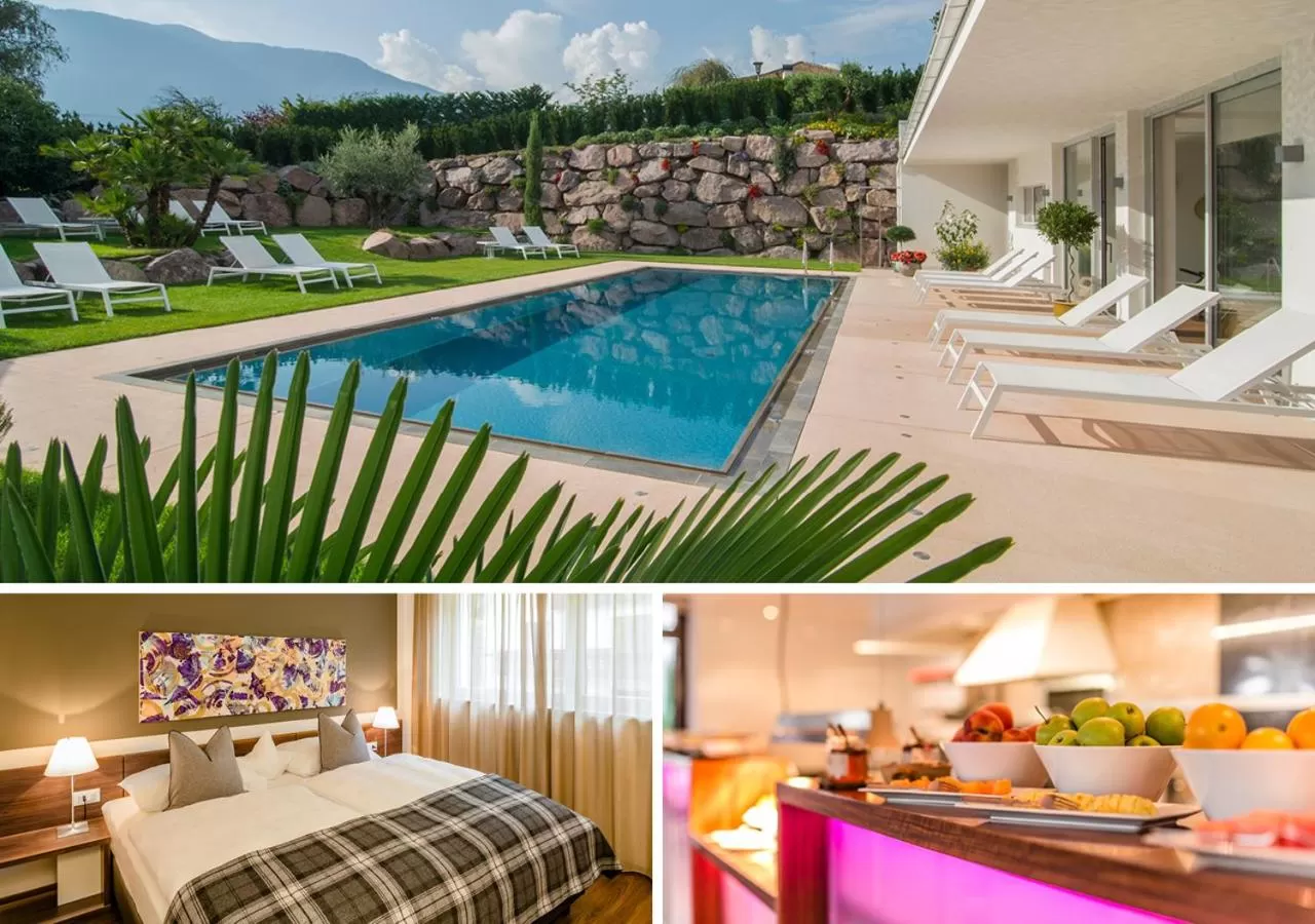 Pool view in Hidalgo Suites