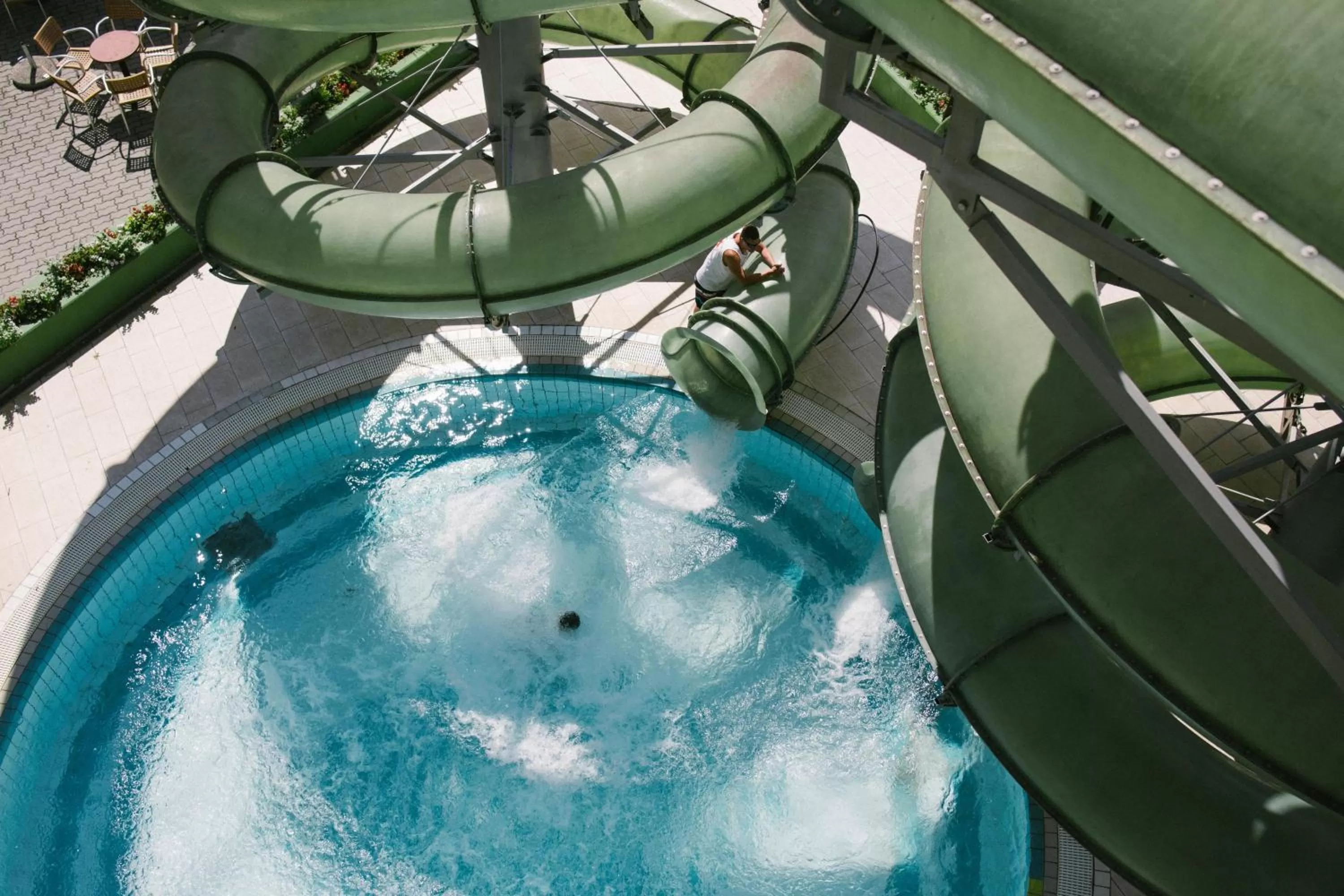 Swimming pool, Water Park in Grand Hotel Esztergom