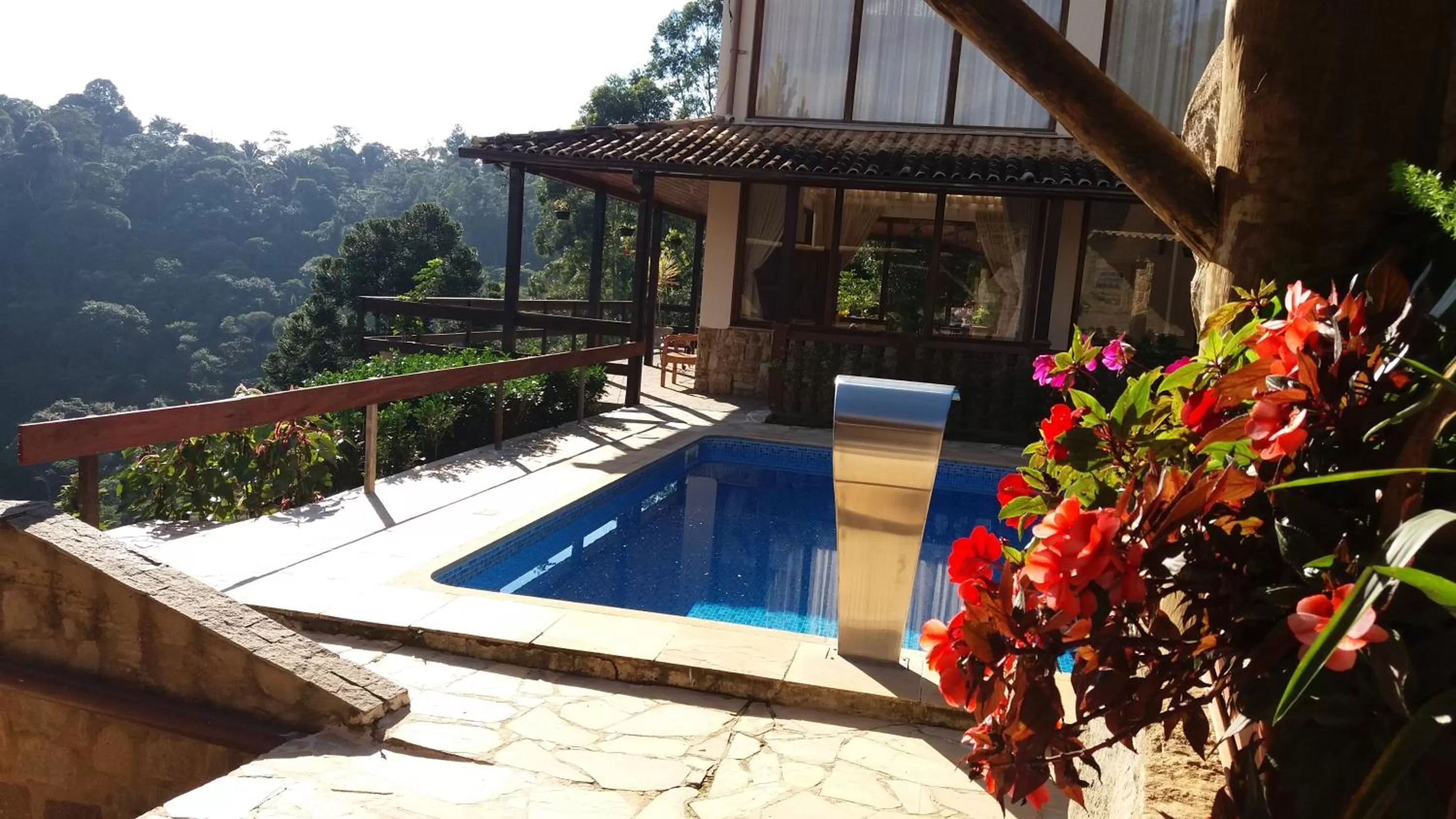 Pool view in Pousada R.N.C. Nosso Paraíso