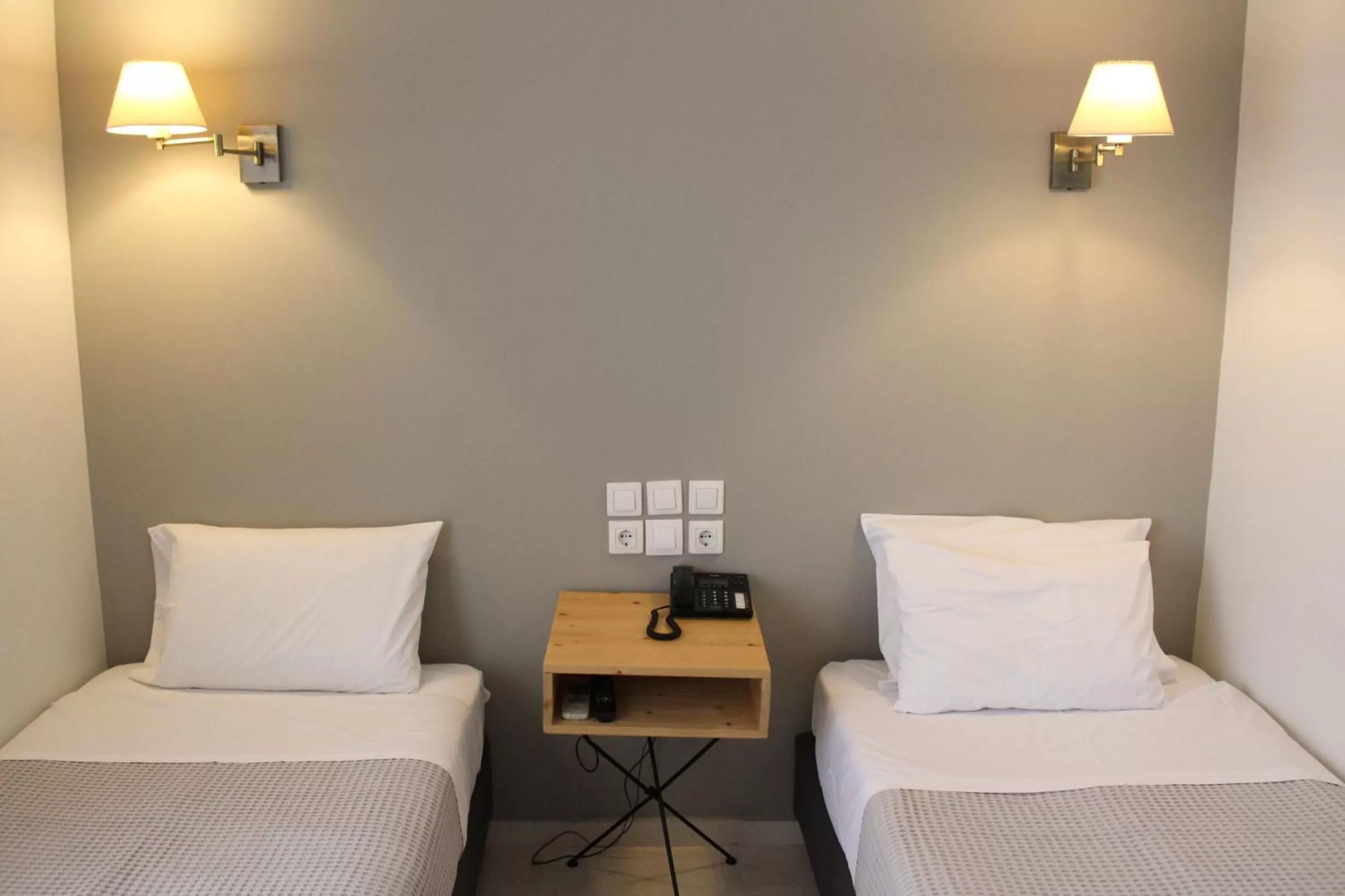 Bed in Messini Hotel