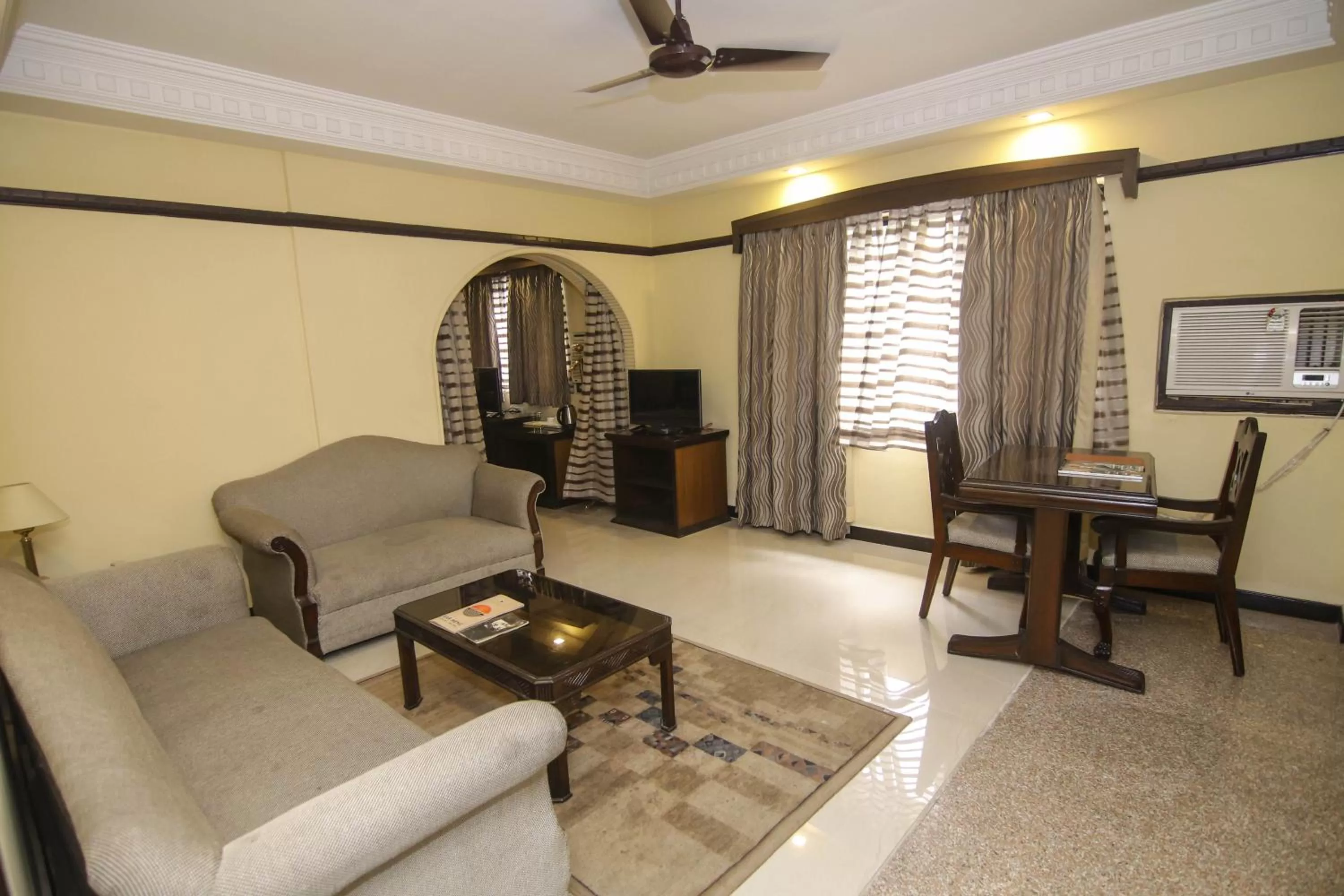 Seating area in Lytton Hotel