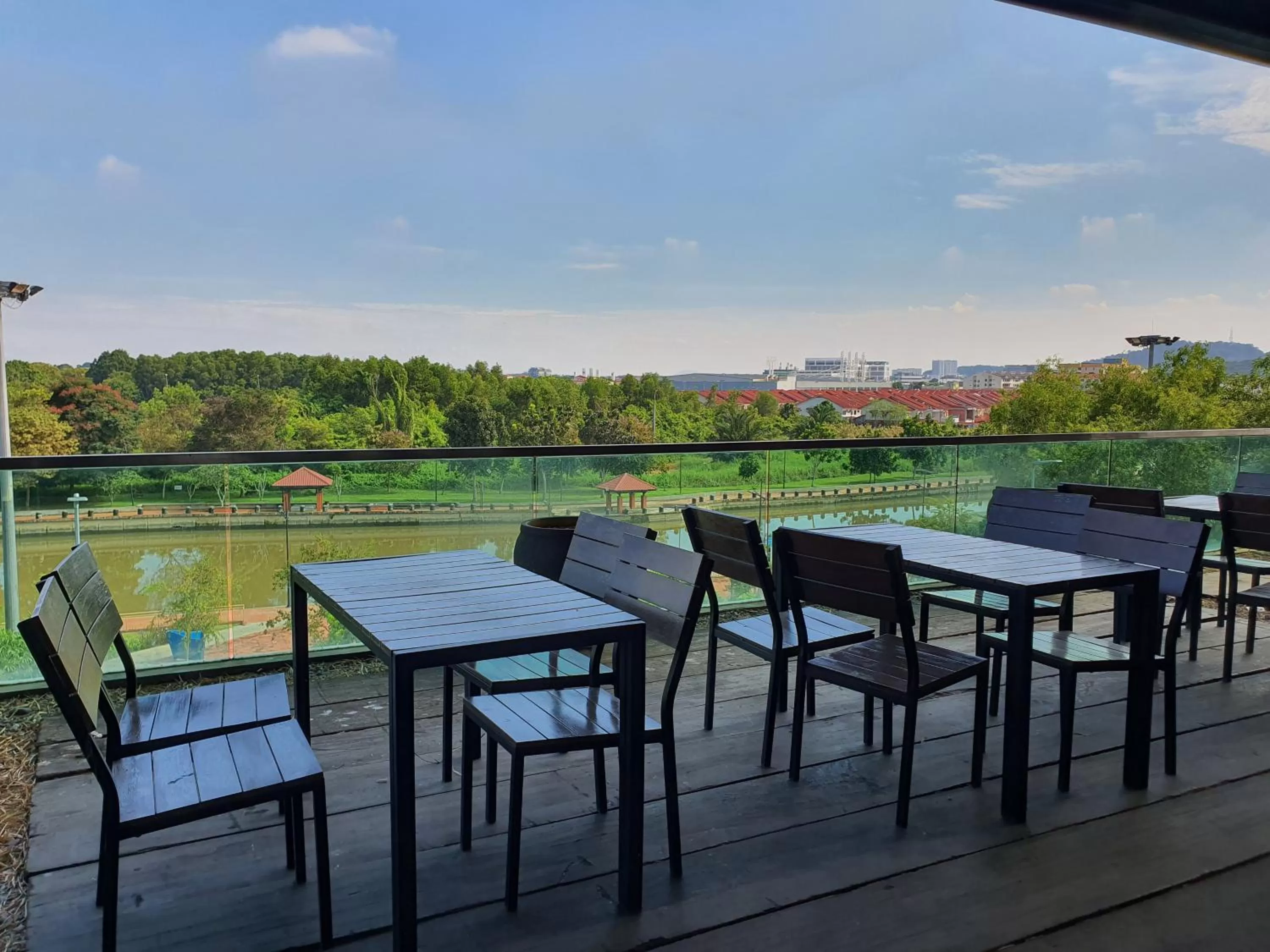 Patio in Riverfront Boutique Hotel