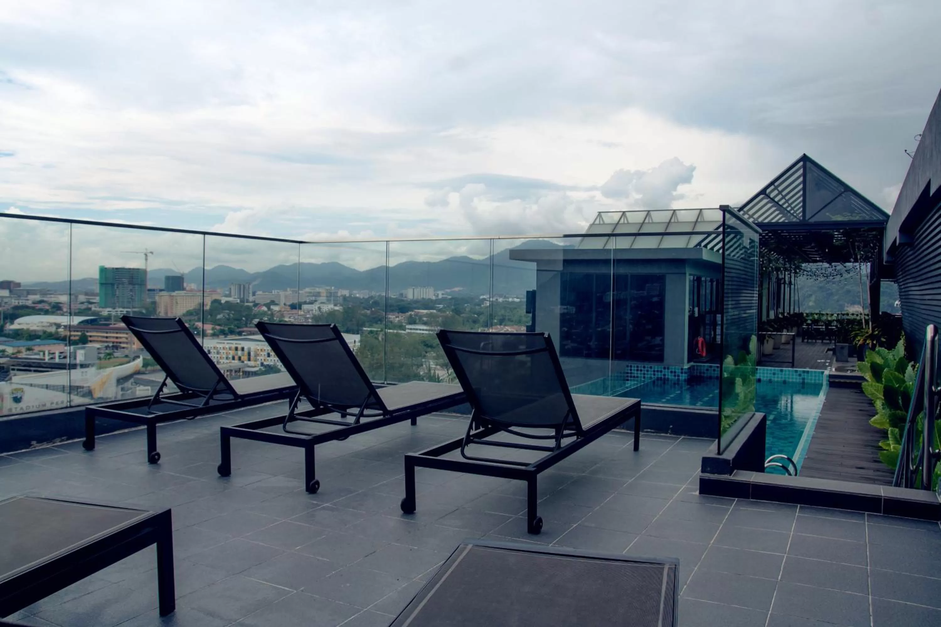 Swimming pool in M Roof Hotel & Residences