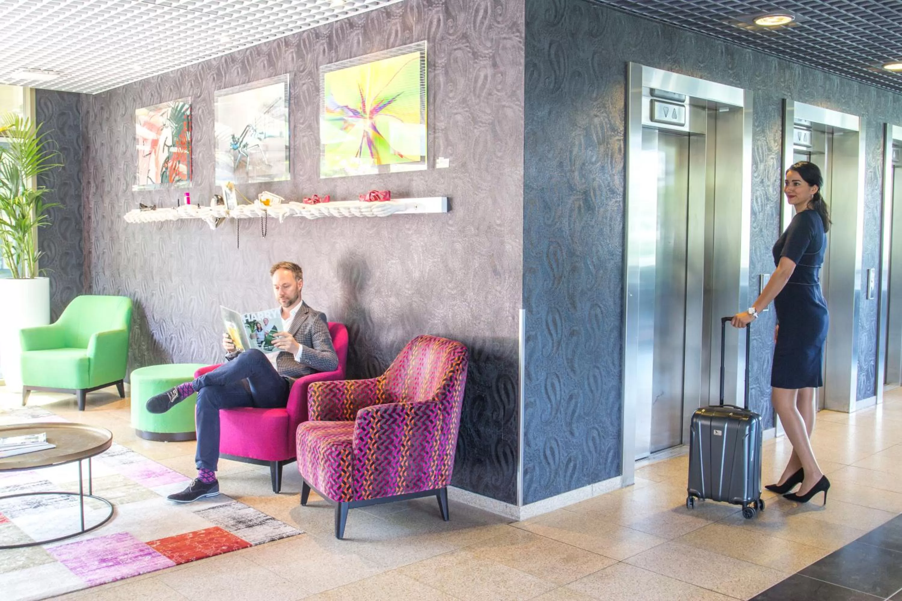 Living room in WestCord Fashion Hotel Amsterdam