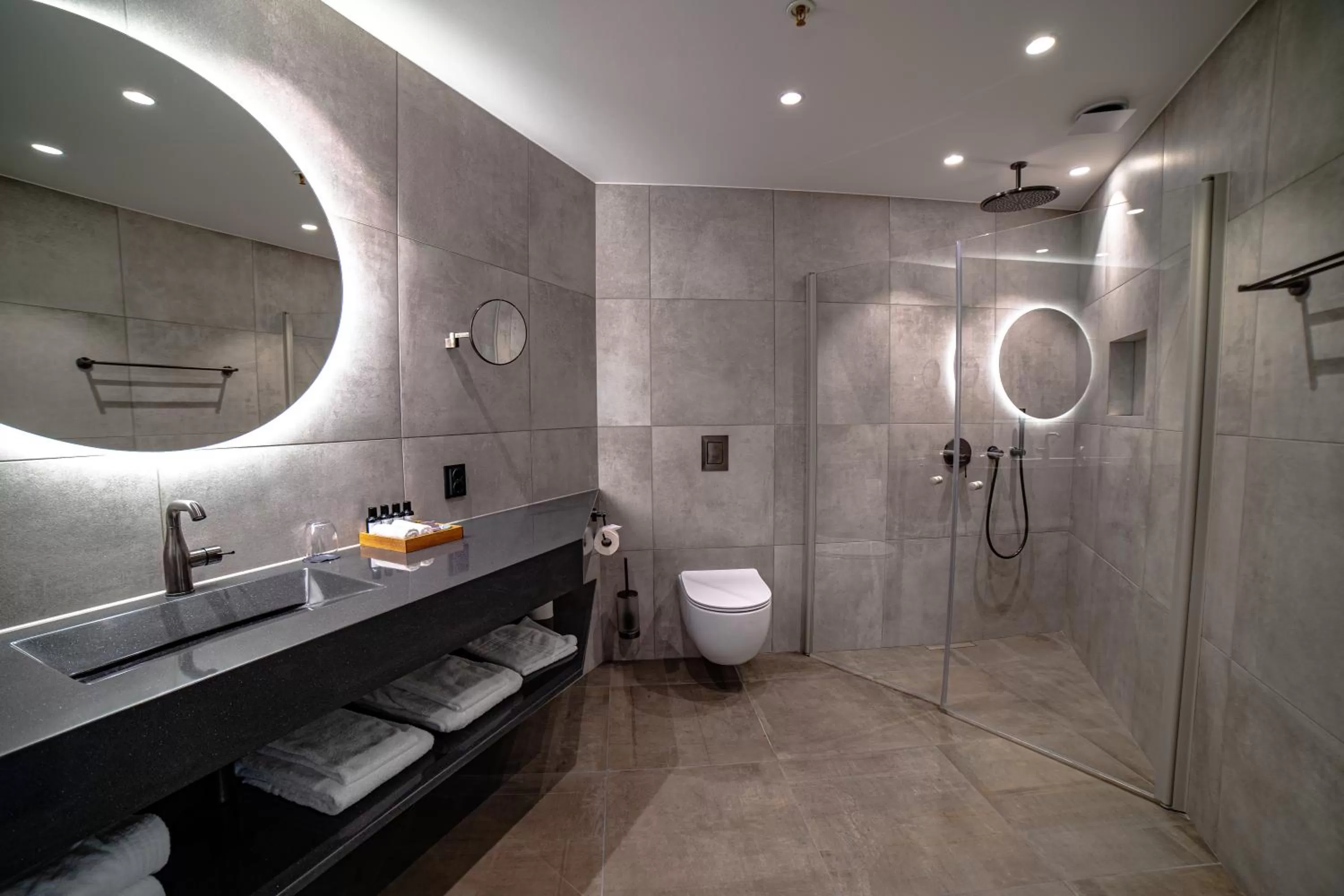 Bathroom in Sorrisniva Arctic Wilderness Lodge