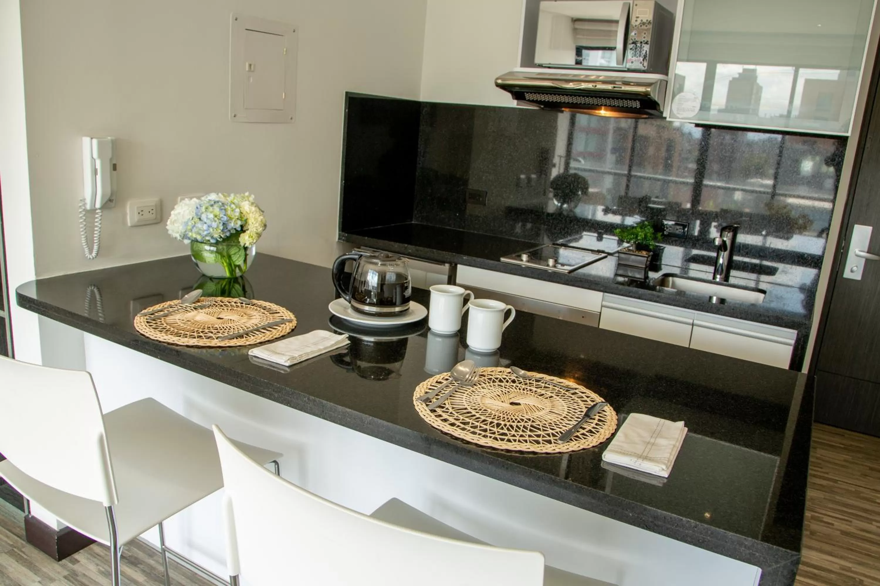 Kitchen or kitchenette in Hotel Espacio 94