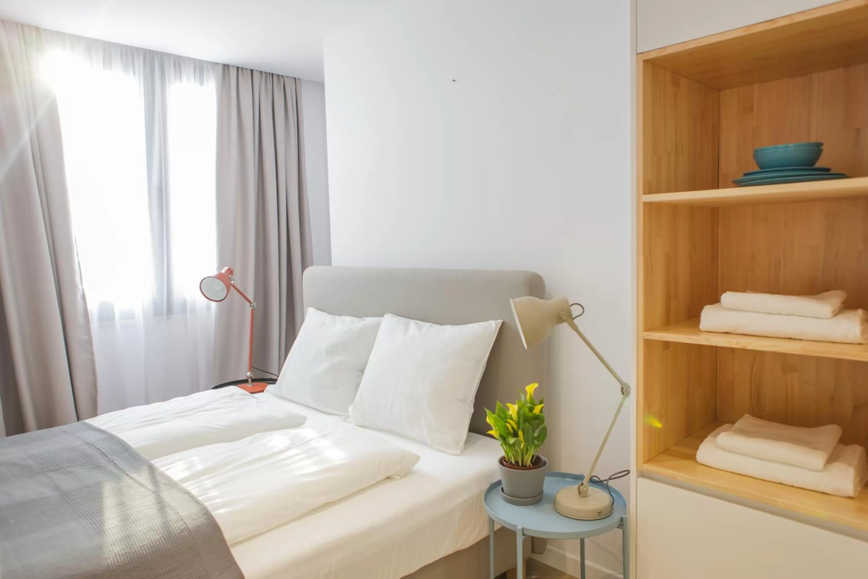 Toilet, Bed in Rooftop Tirana