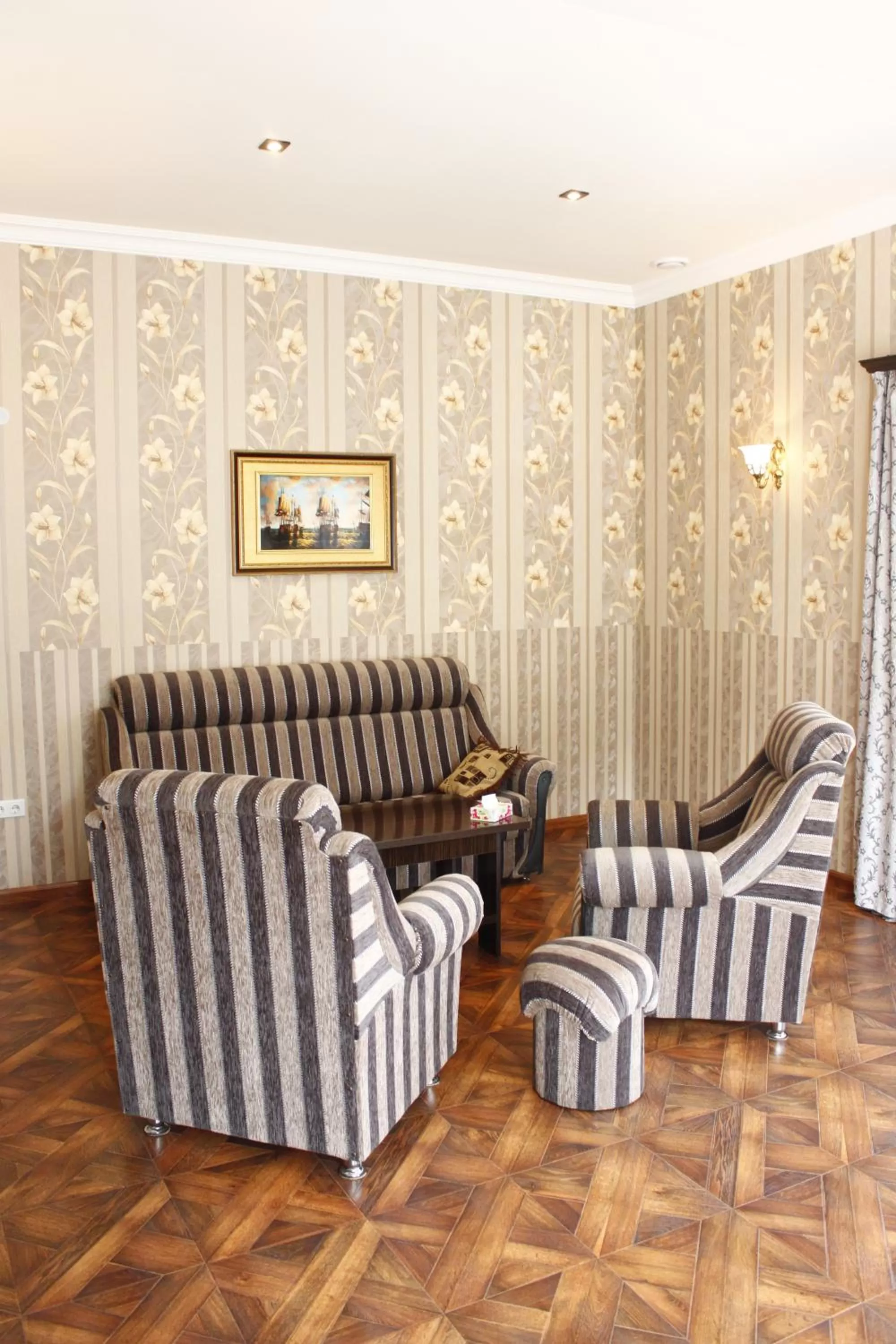 Seating area in Diana Hotel