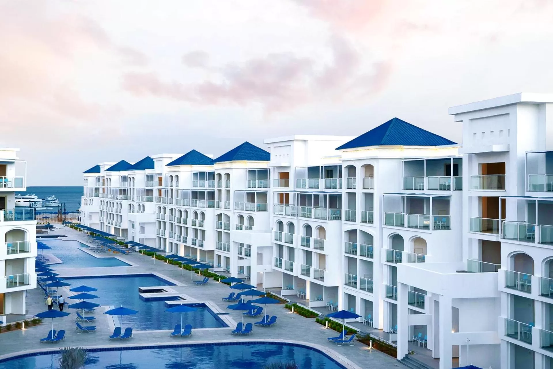 Pool view in Pickalbatros Blu Spa Resort - Adults Friendly 16 Years Plus- Ultra All-Inclusive