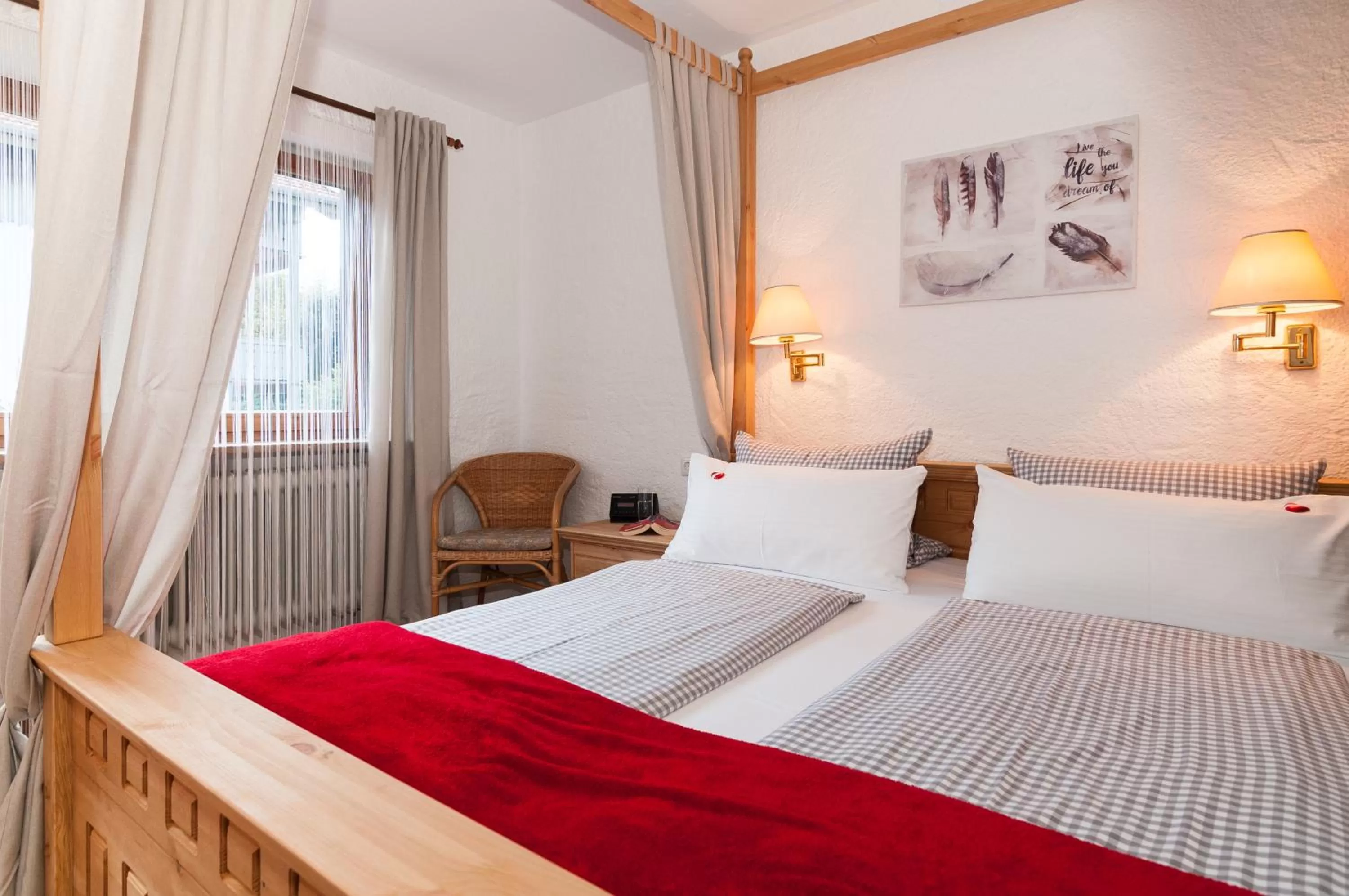 Photo of the whole room, Bed in Hotel Effland -Sauna -Pool