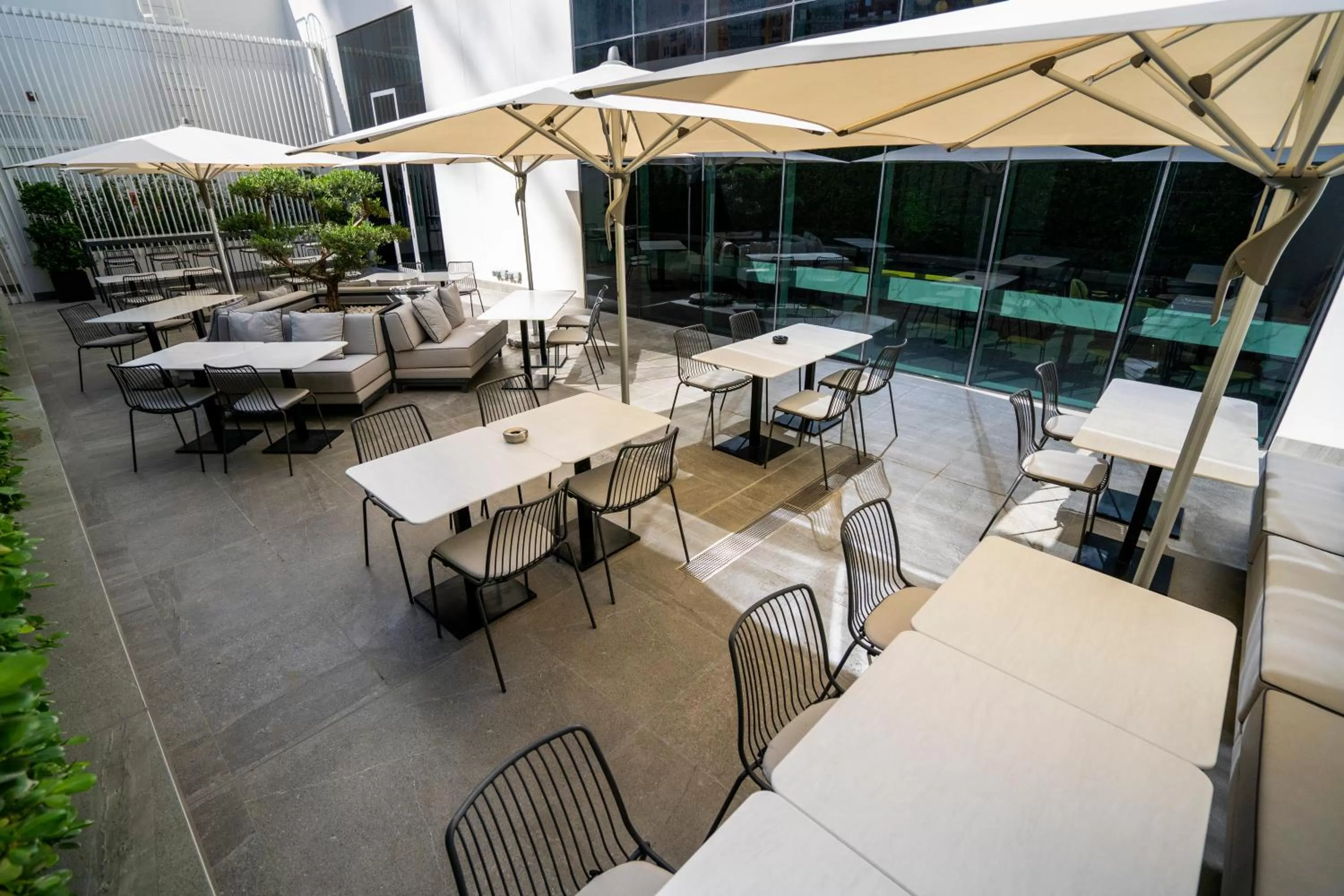 Patio in FORM Hotel Al Jaddaf, Dubai, a Member of Design Hotels
