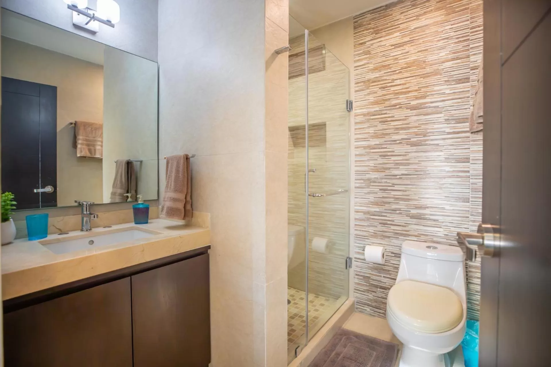 Bathroom in Beachfront Penthouses by LivIN Cancun