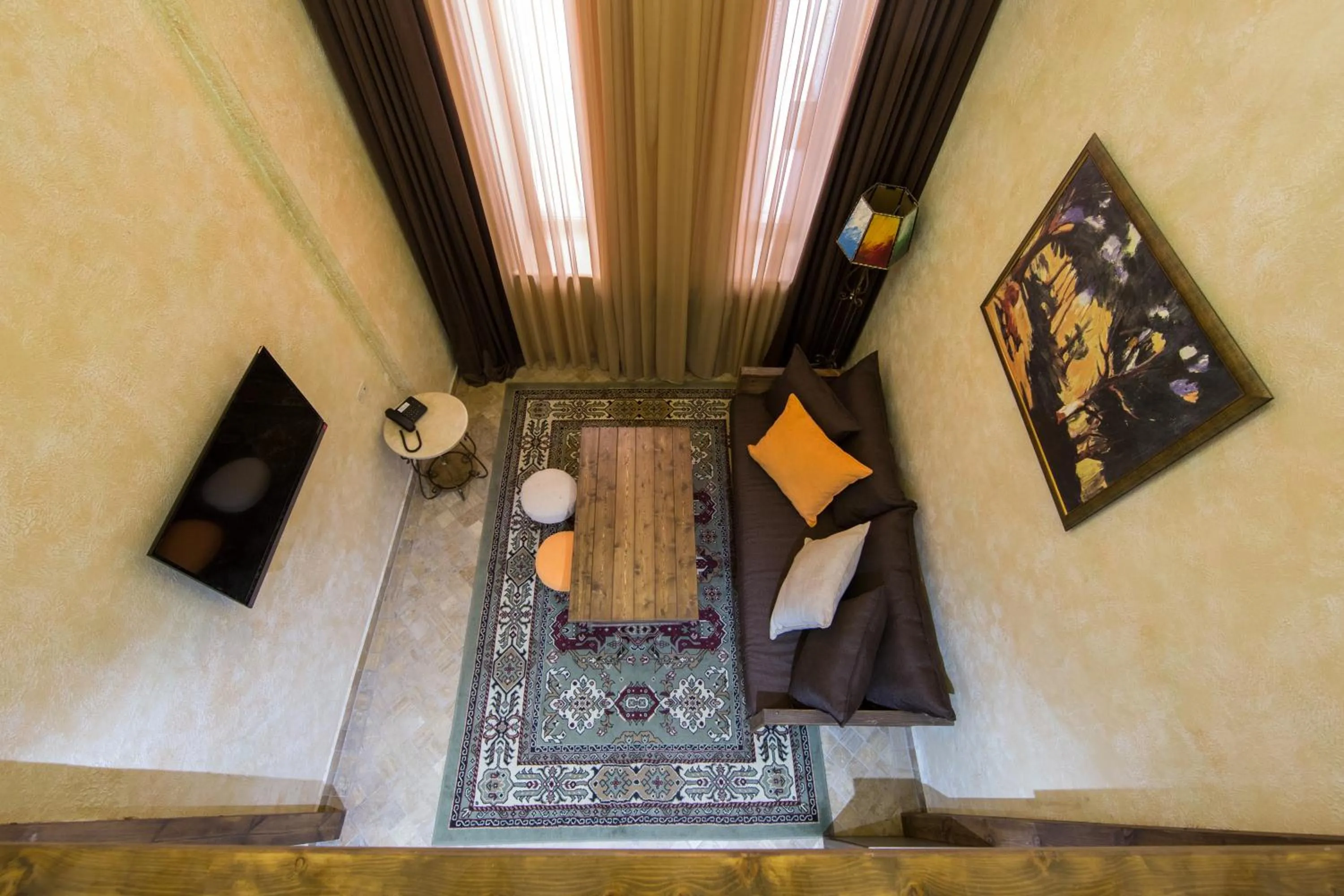 Living room in Caucasus Hotel