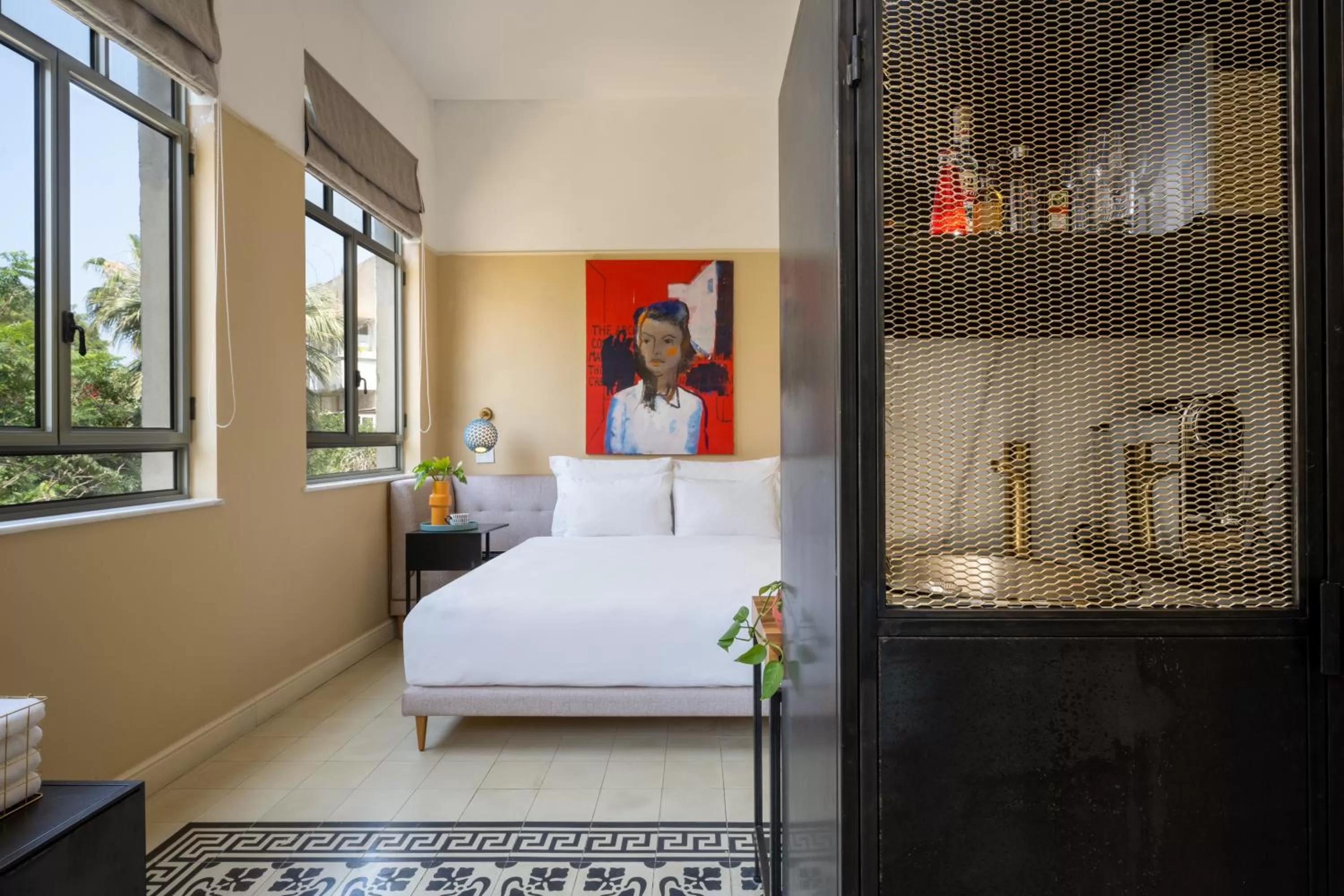 Photo of the whole room, Bed in Assemblage Boutique