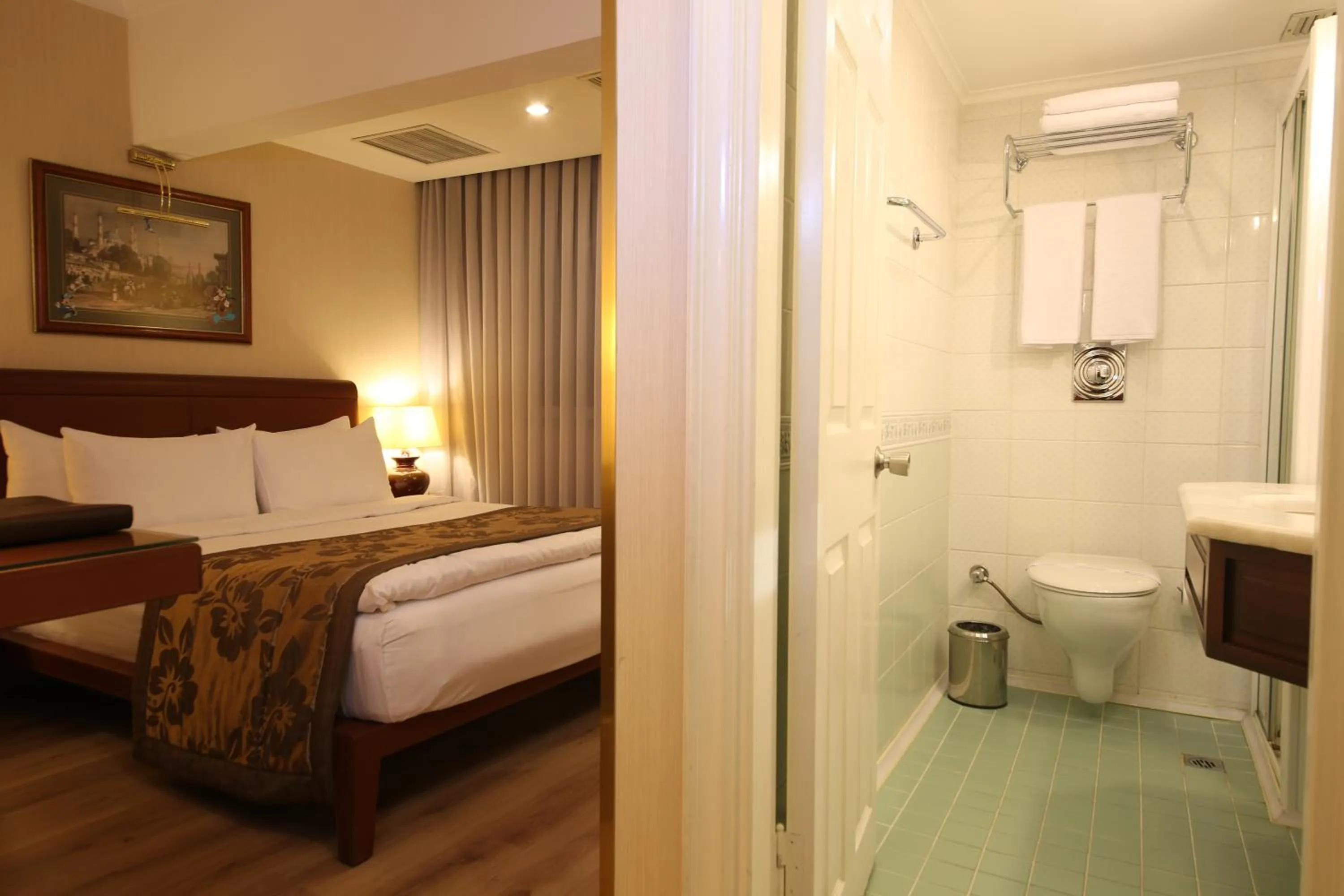 Shower, Bed in Cartoon Hotel
