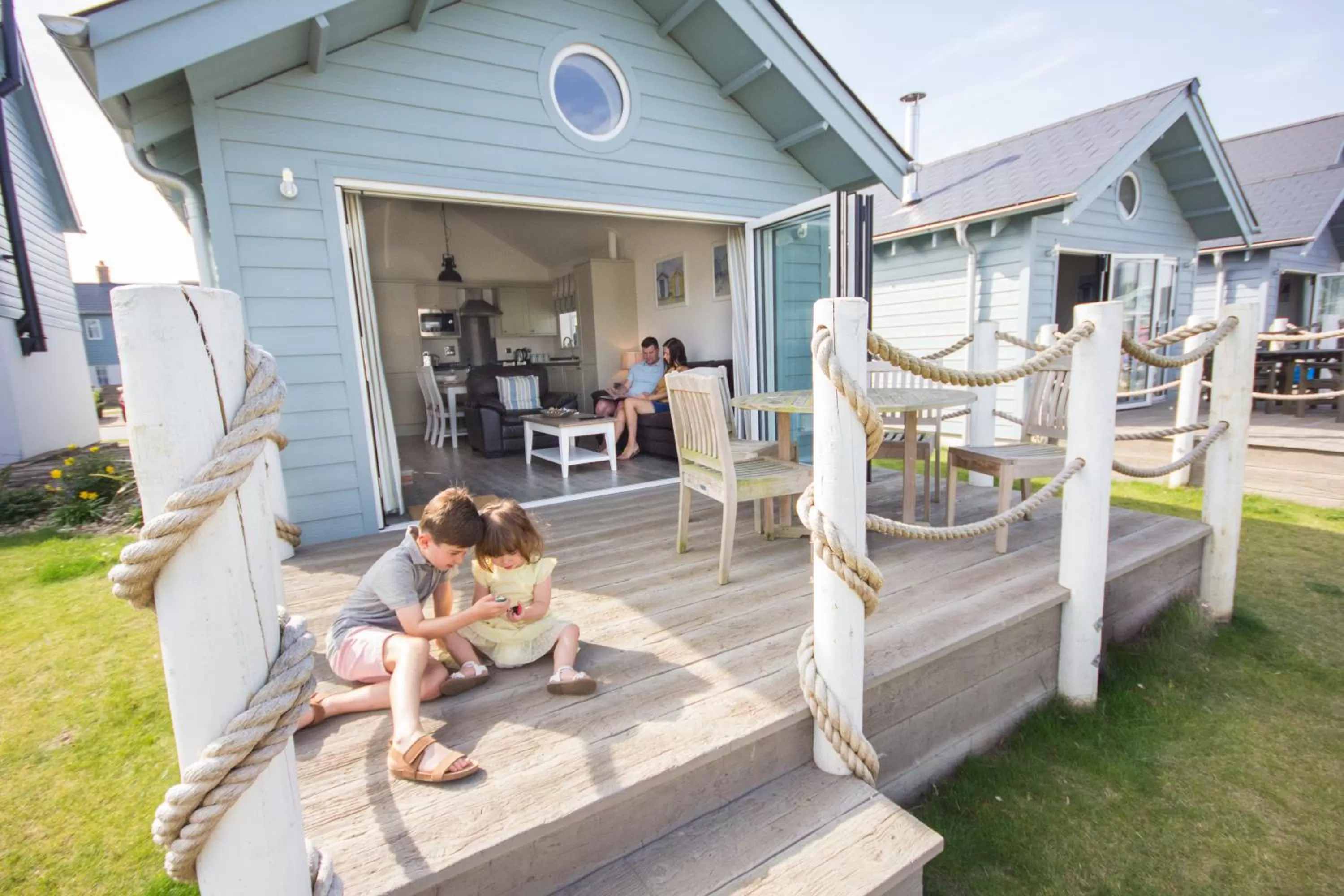 Patio in The Bay Filey Holiday Village