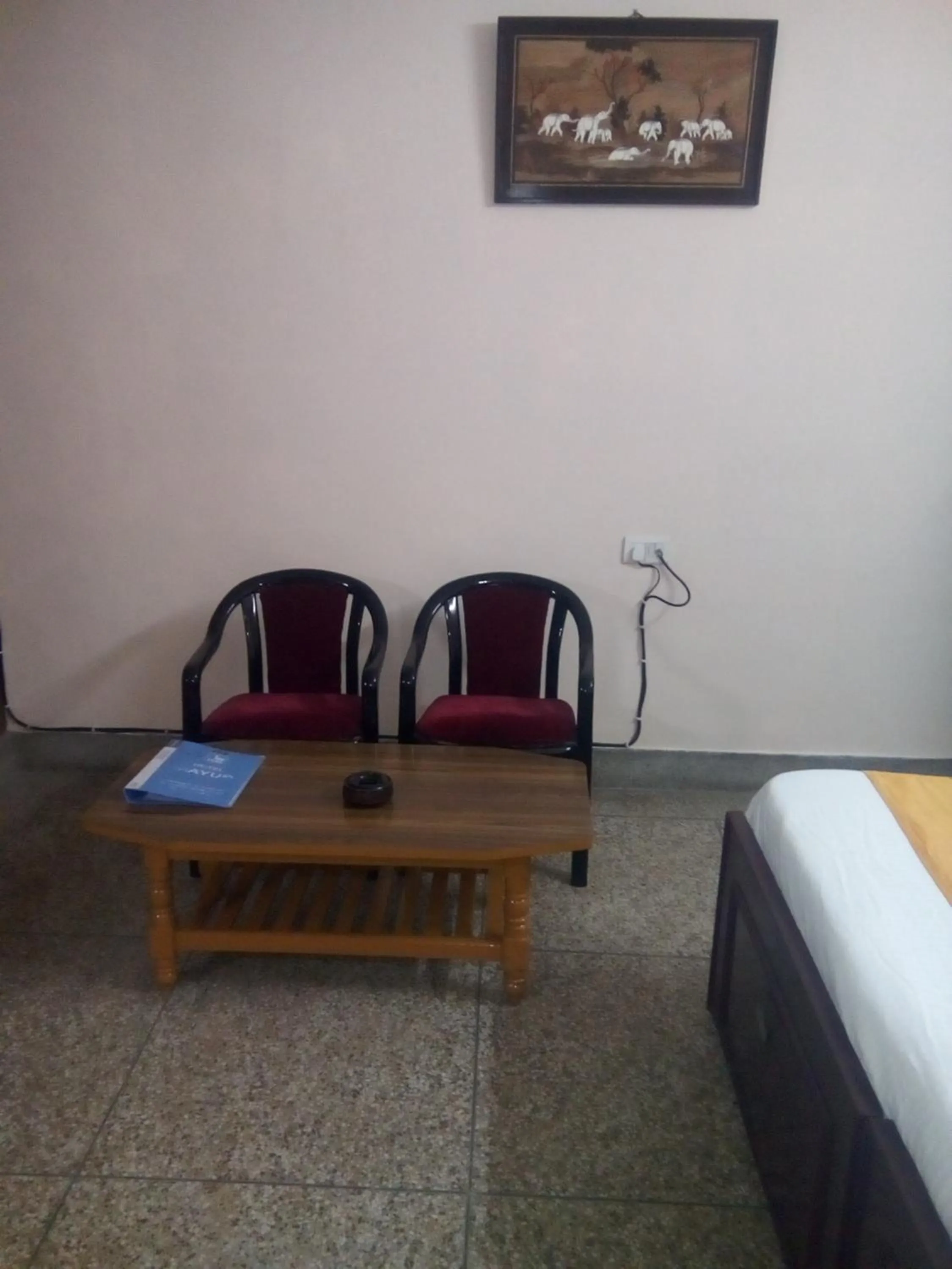 Seating area in Hotel Mayur