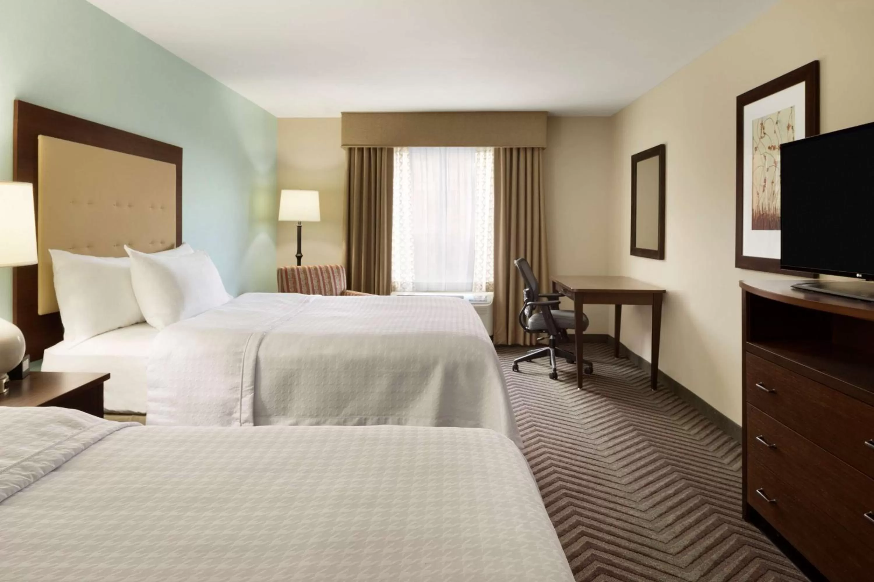 One-Bedroom Queen Suite with Two Queen Beds - Non-Smoking in Homewood Suites by Hilton Kalamazoo-Portage