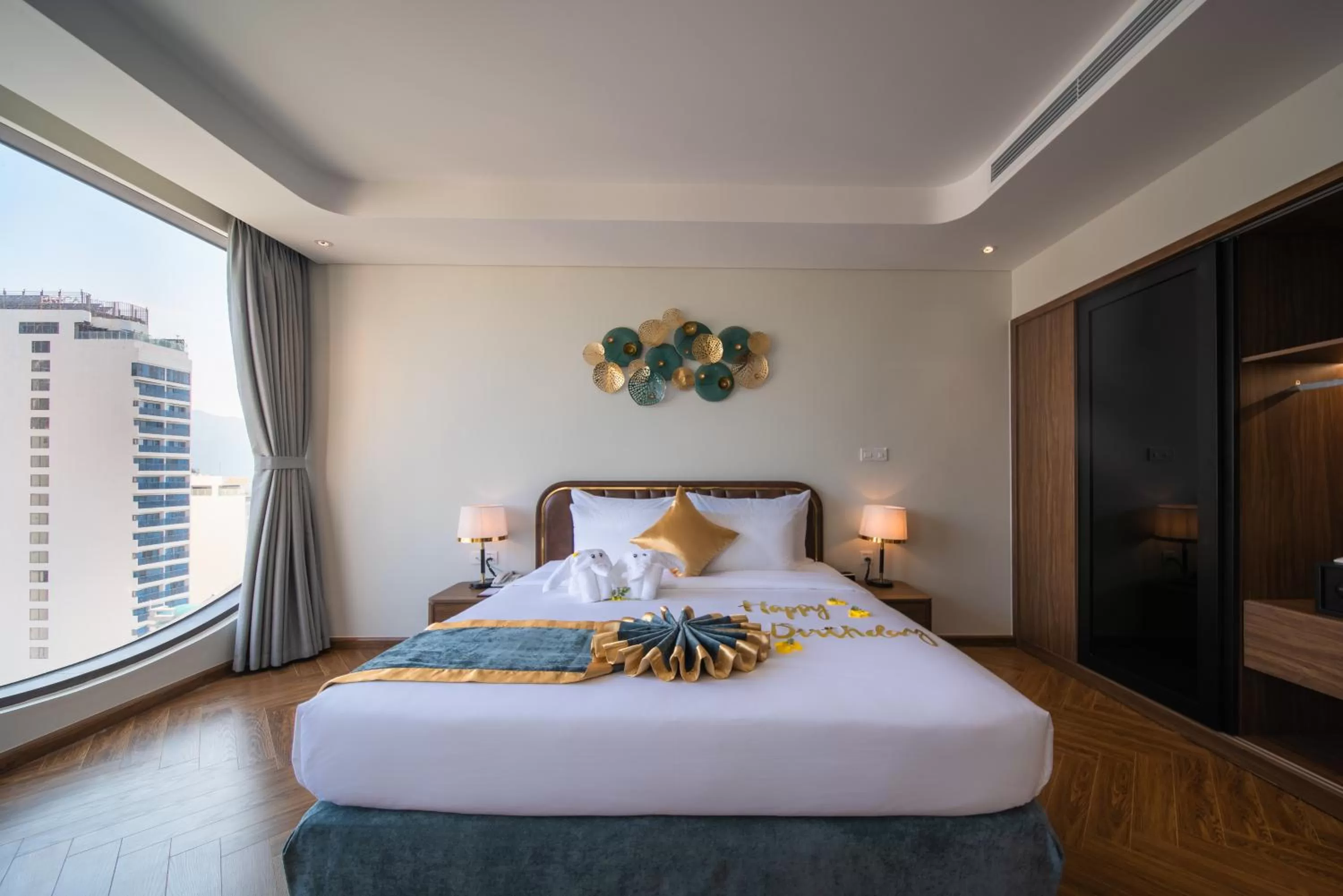 Bed in Grand Tourane Nha Trang Hotel