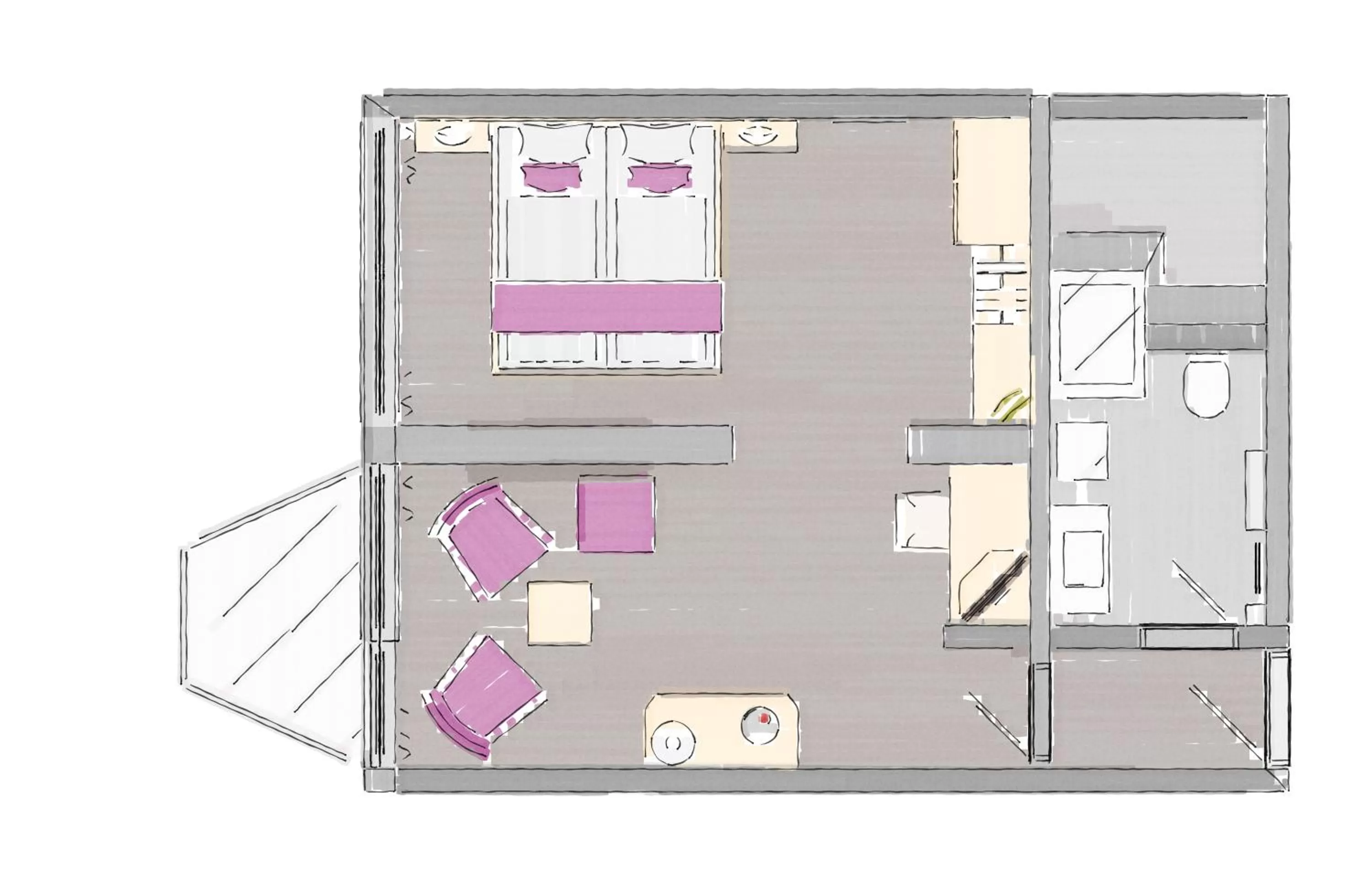 Floor plan in Hotel Haus Andrea