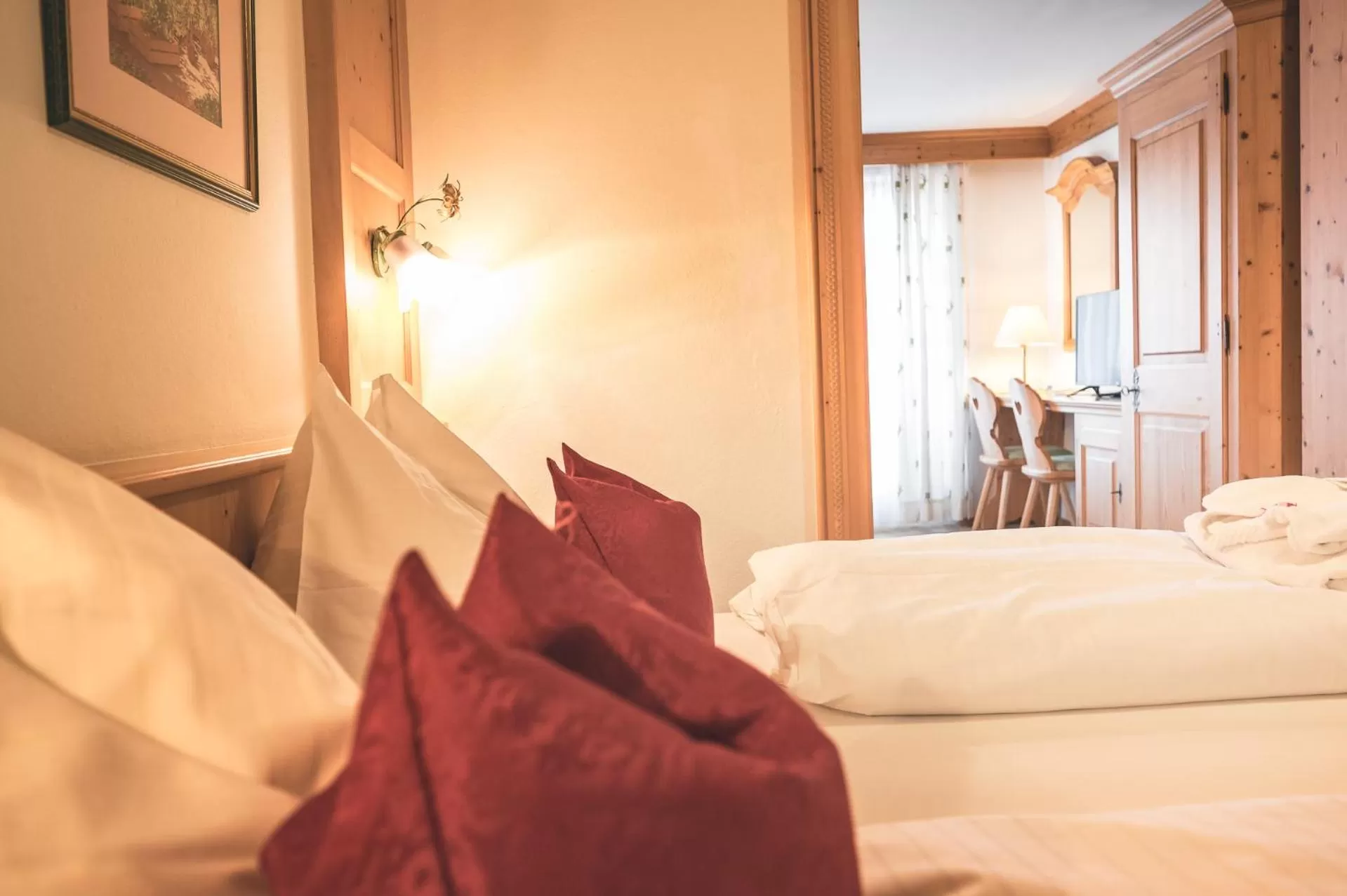 Bedroom, Bed in Hotel Schartner