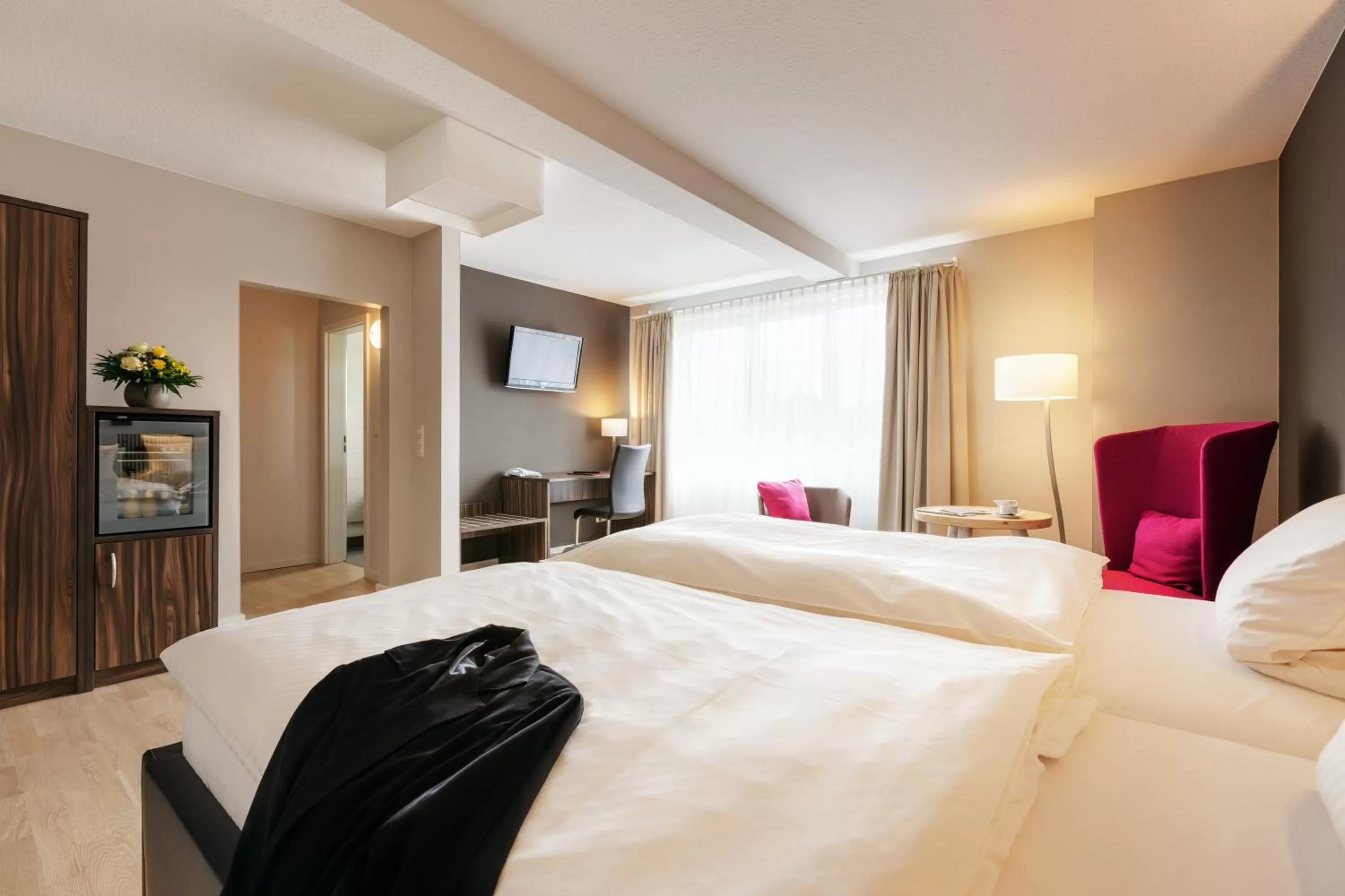 TV and multimedia, Bed in Hotel Hiemann - Superior