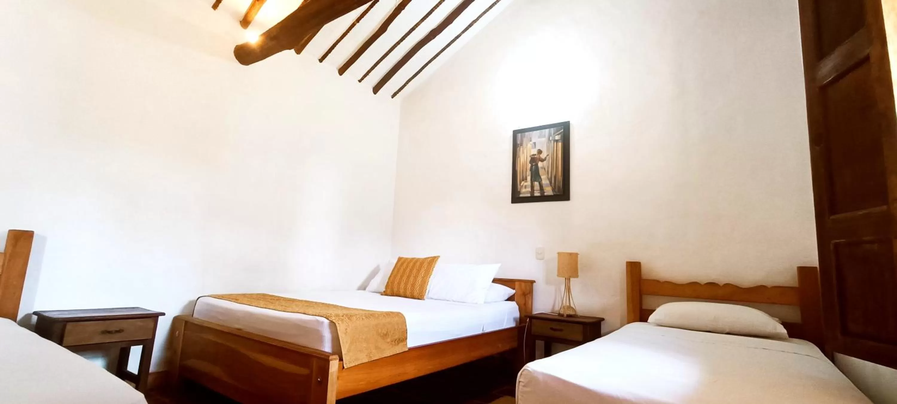 Bed in Hotel Finca Buenos Aires Barichara