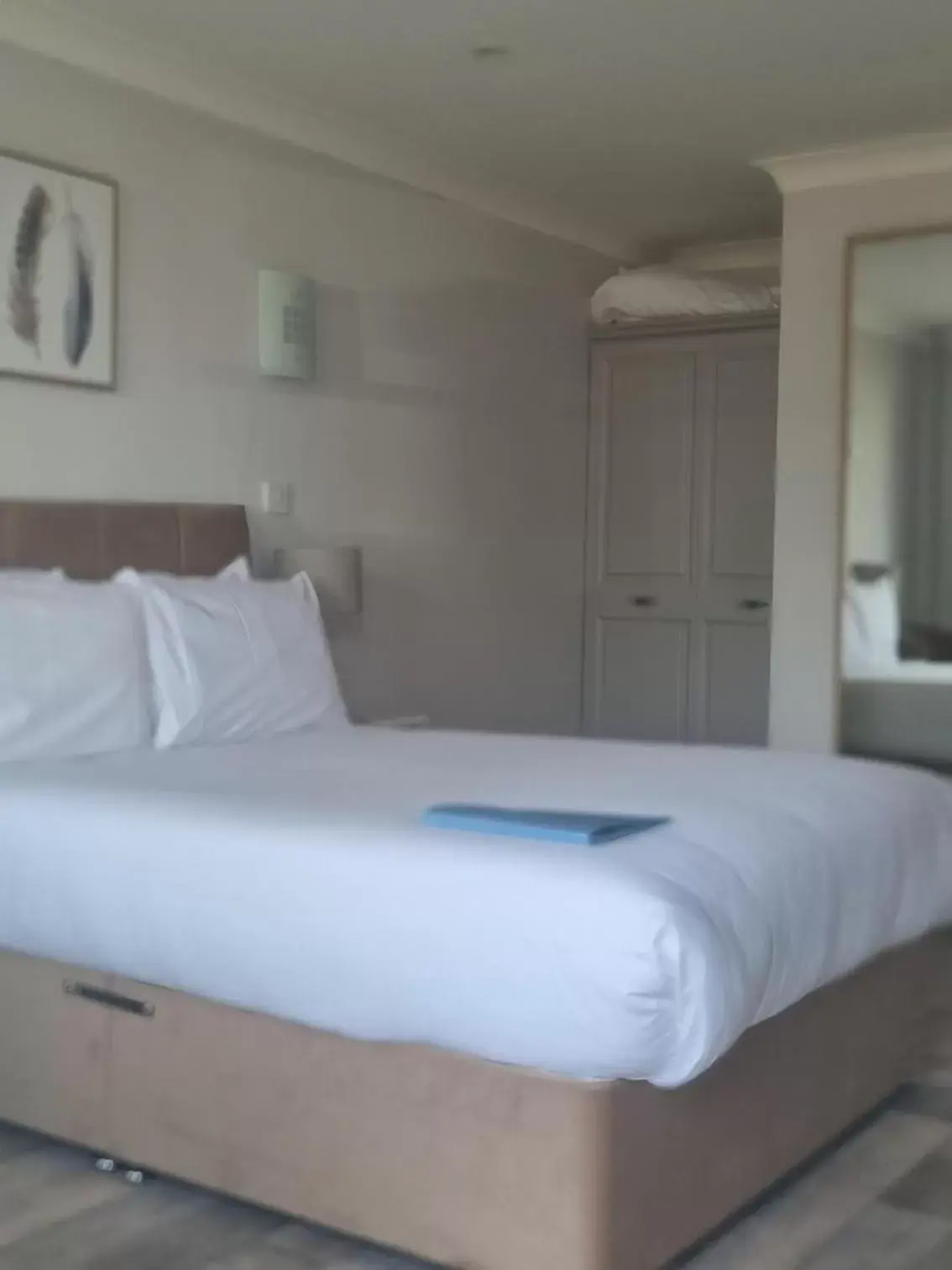 Bed in Pine Chalet Room Bed in Pine Chalet Room