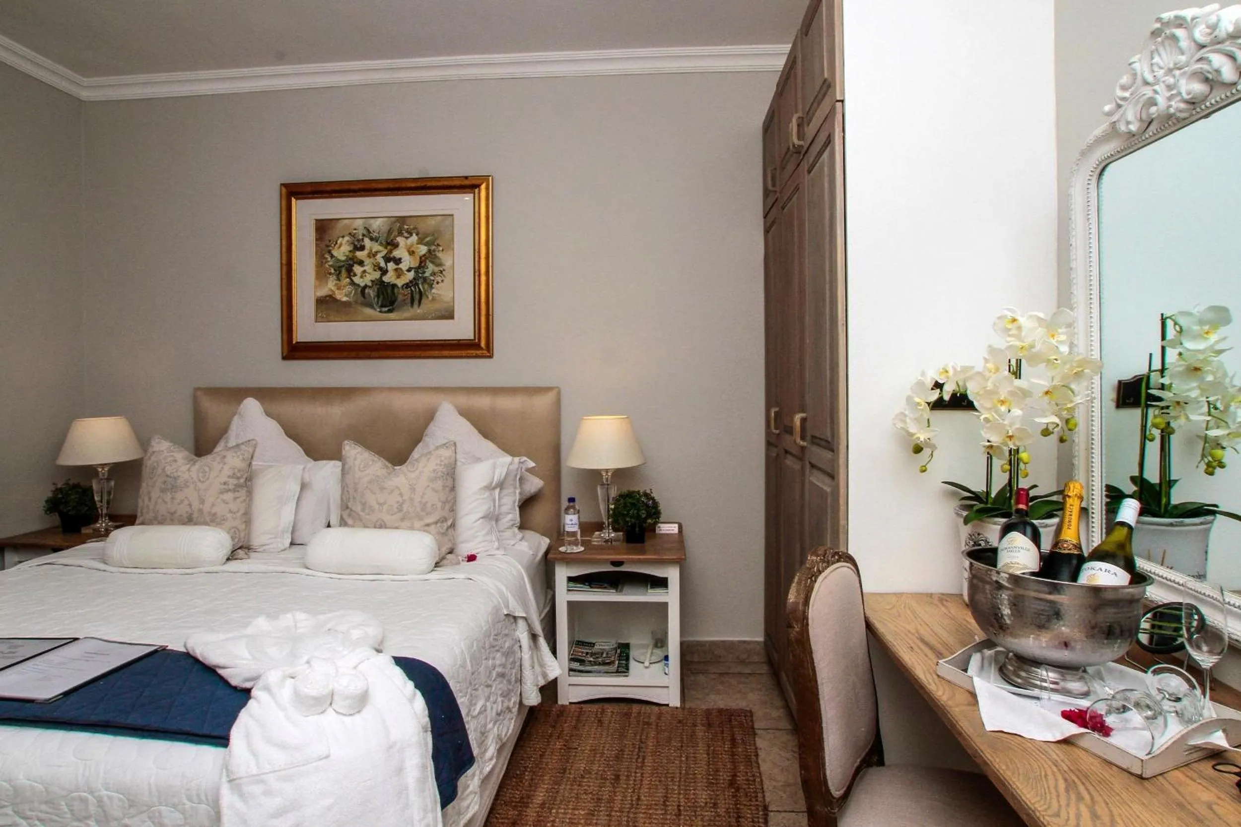 Bed in Sandals Guest House