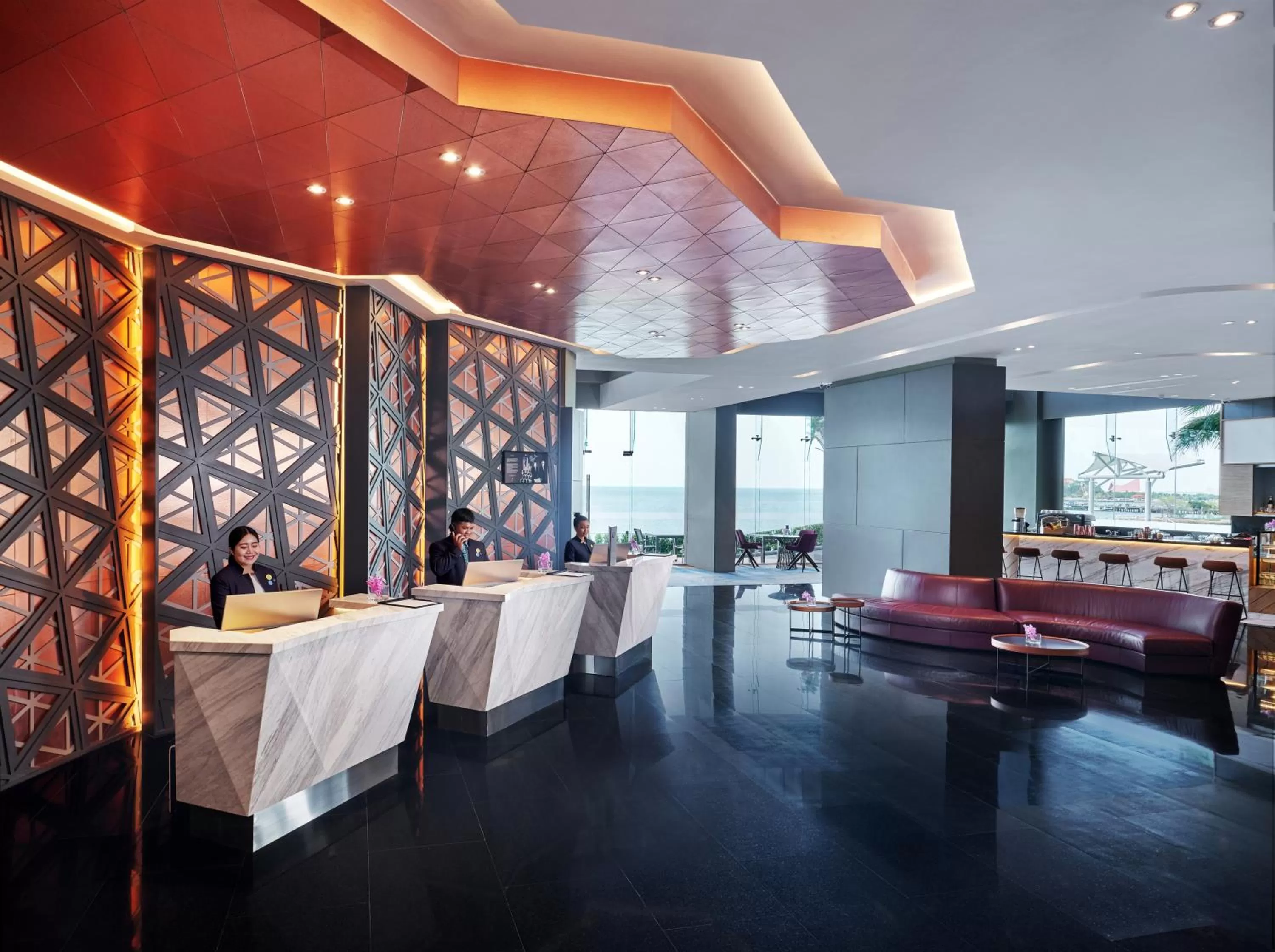 Lobby or reception in Novotel Marina Sriracha