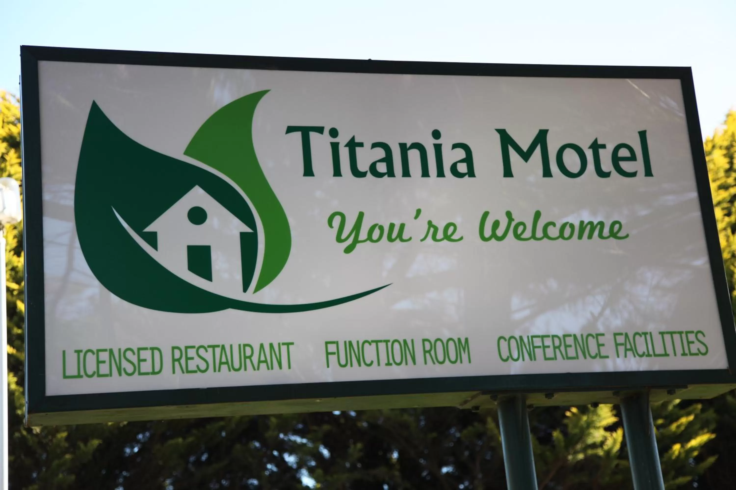 Property logo or sign in Titania Motel