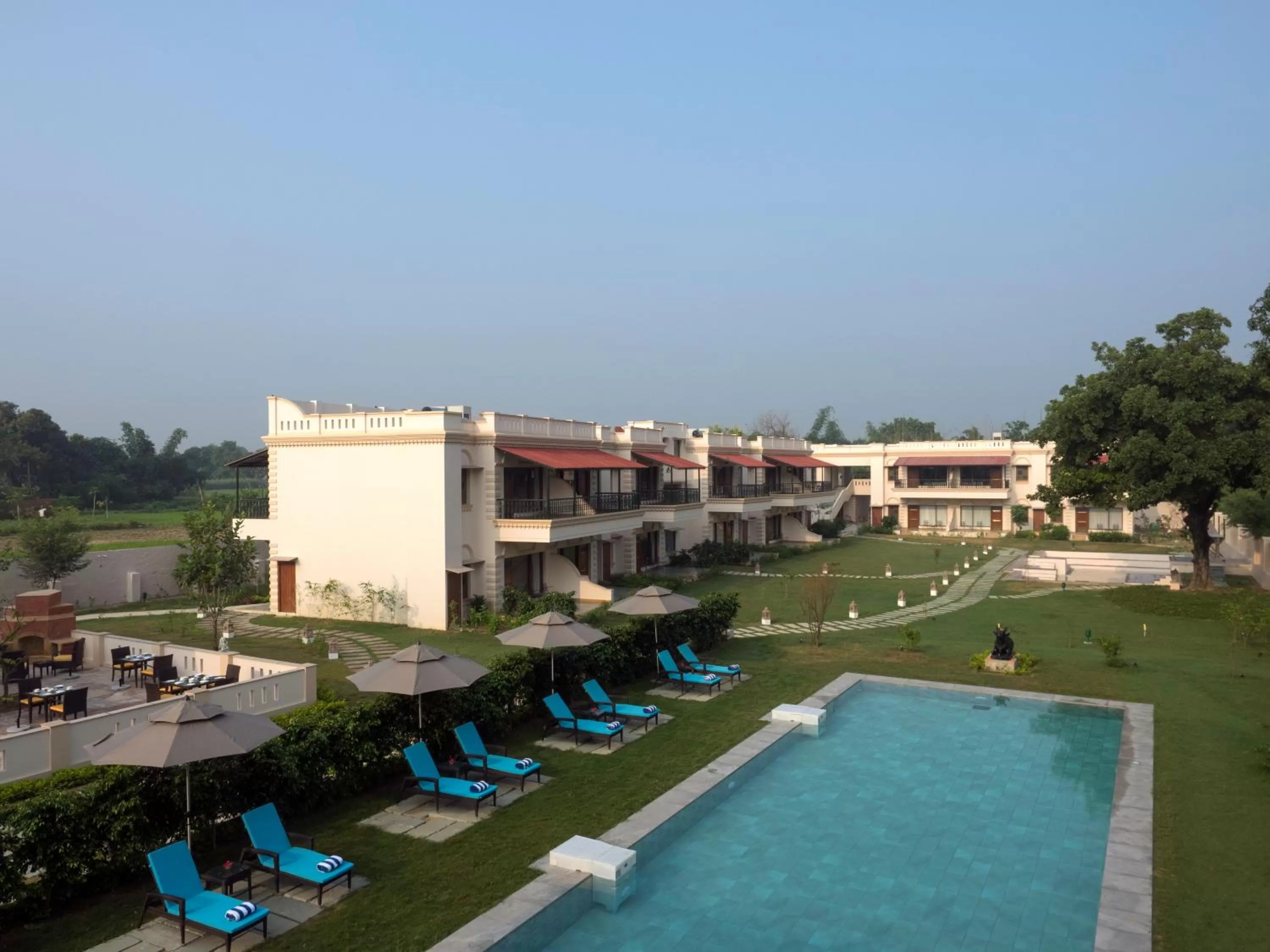 Swimming pool in Tree of Life Resort & Spa Varanasi
