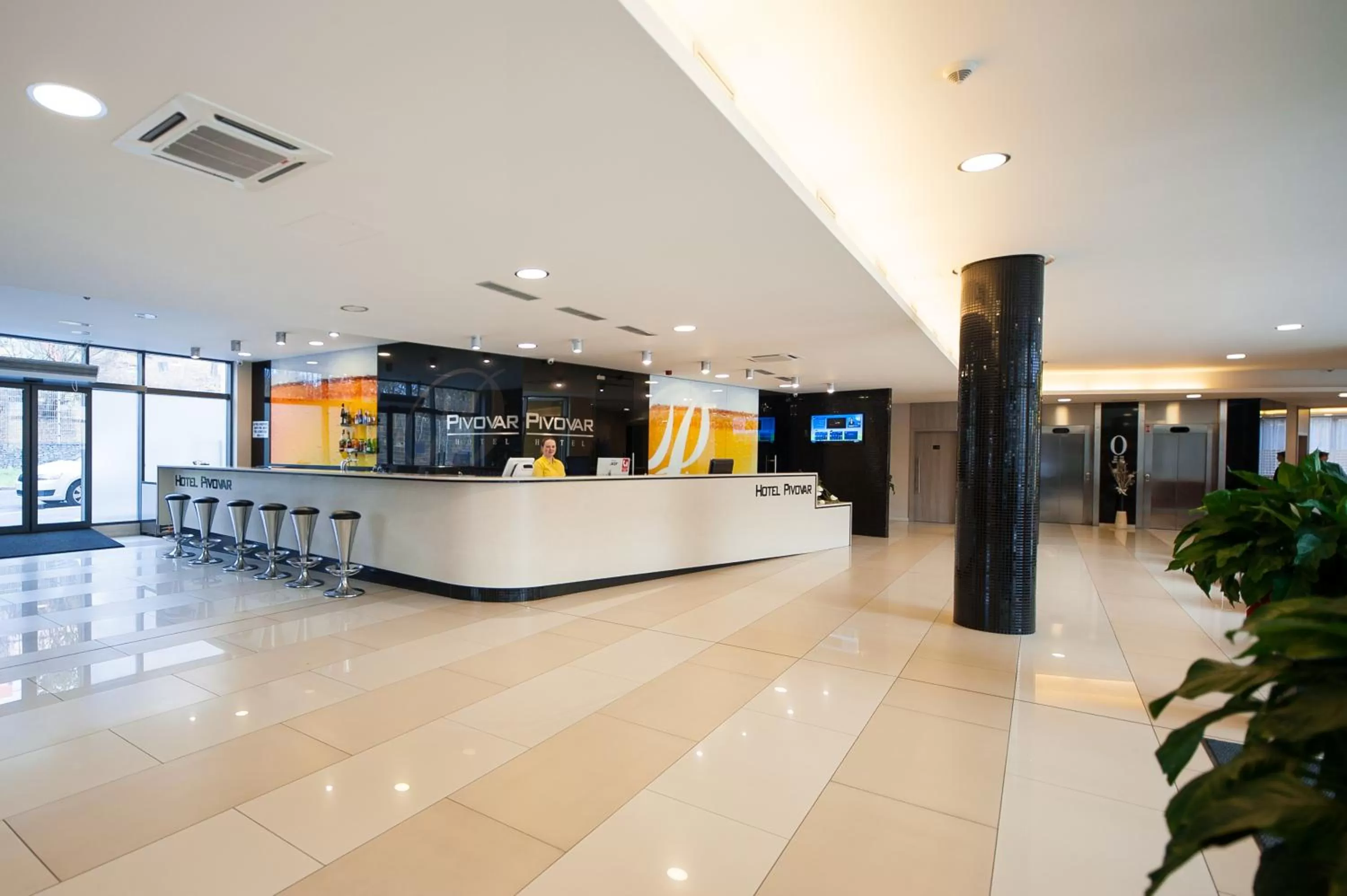 Lobby or reception in Hotel Pivovar